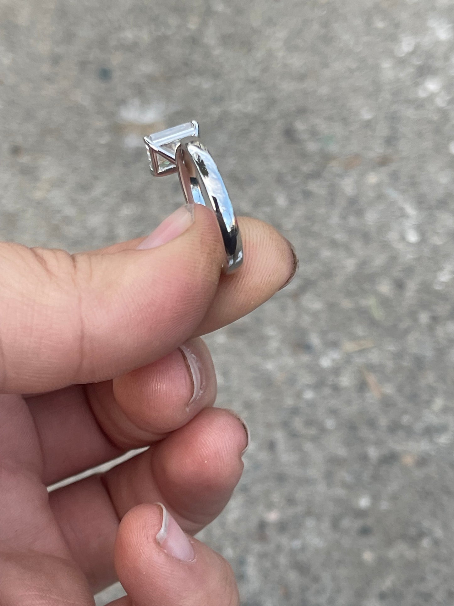 Dustyn Sterling Silver Engagement Ring