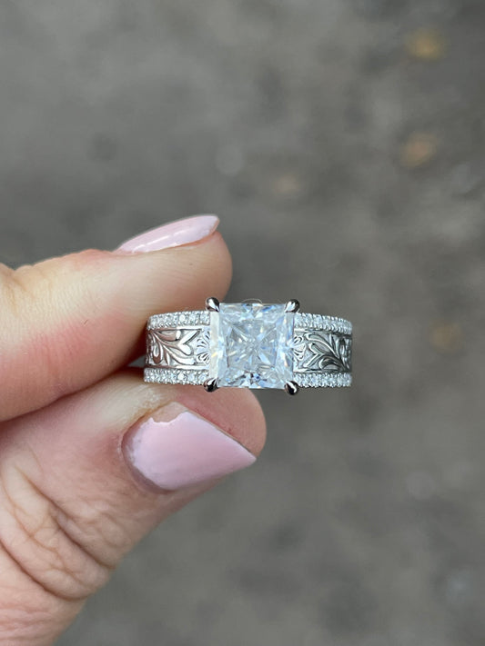 Brooklyn Sterling Silver Engagement Ring