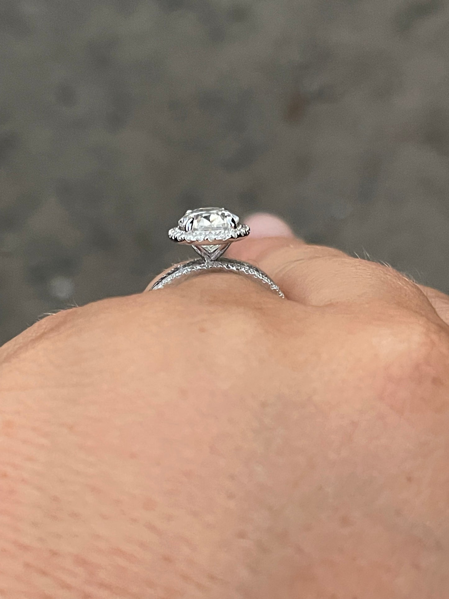 Rye 7US 14K White Gold Engagement Ring