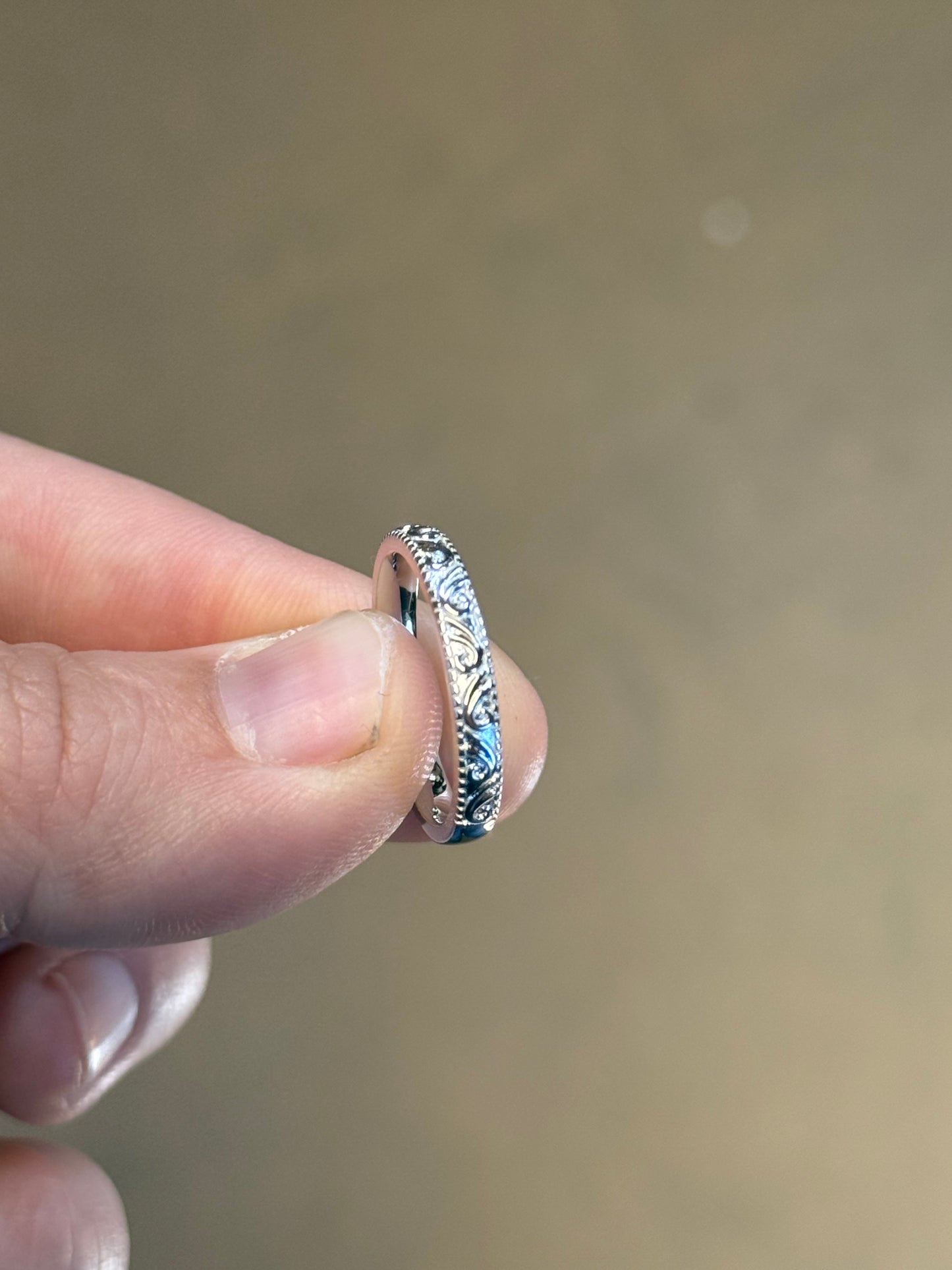 Myrtle Sterling Silver Wedding Band