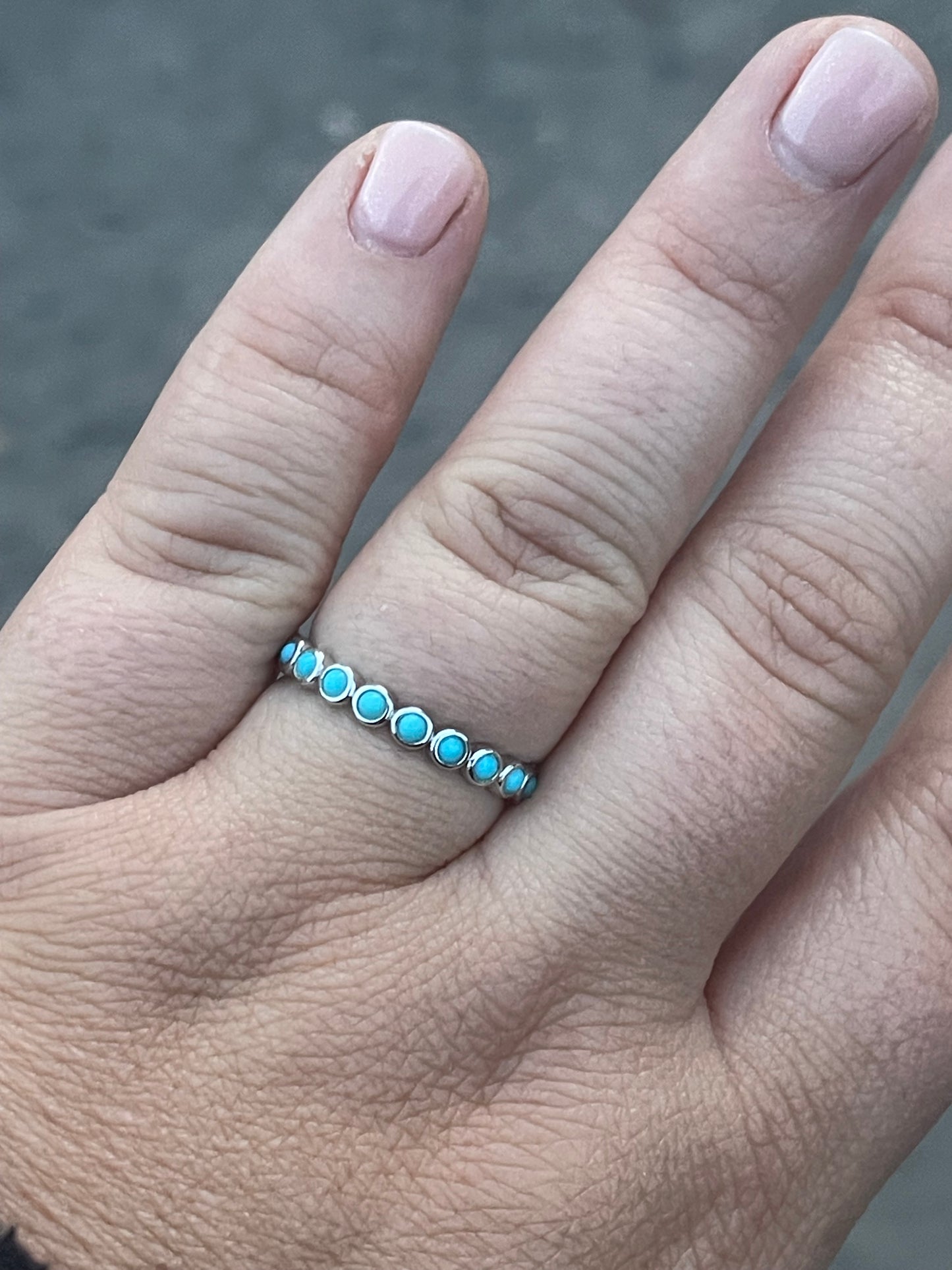 Brooks 7US Turquoise Wedding Band