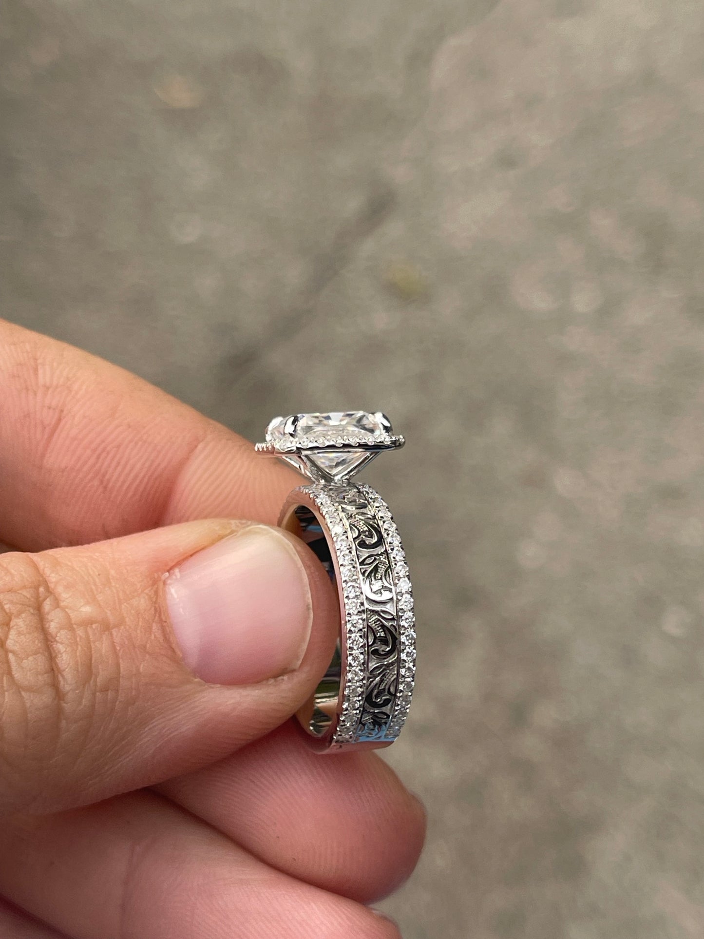 Kennedy Sterling Silver Engagement Ring