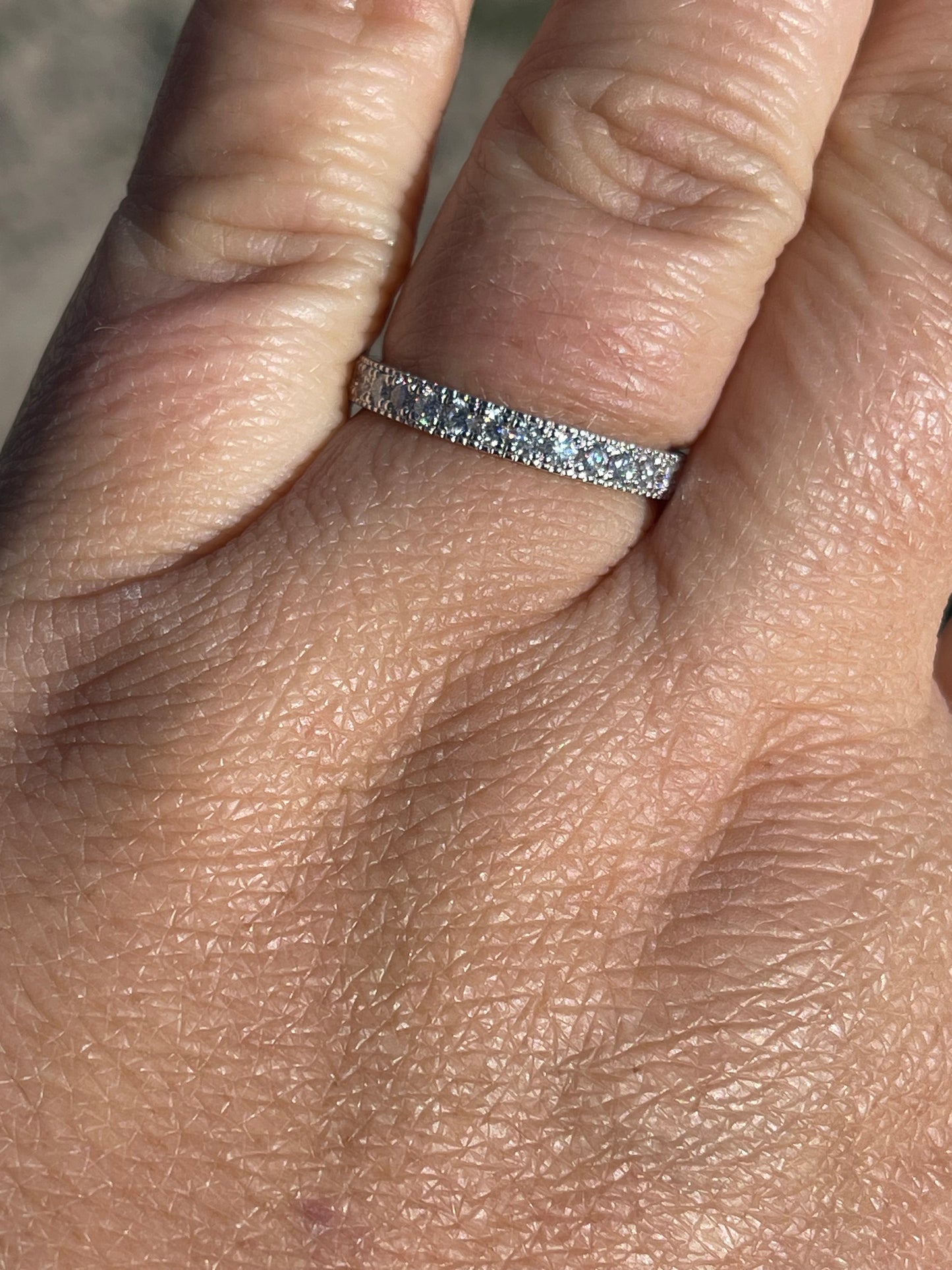 Jasper Diamond Wedding Band