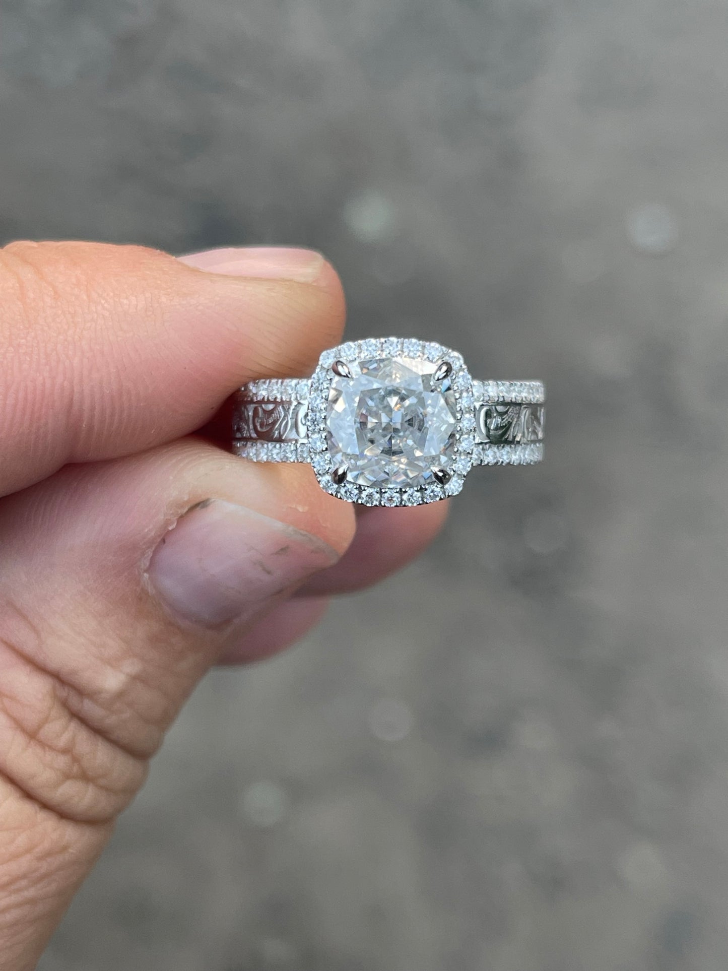 Jean (LP) 7US 10K White Gold Engagement Ring