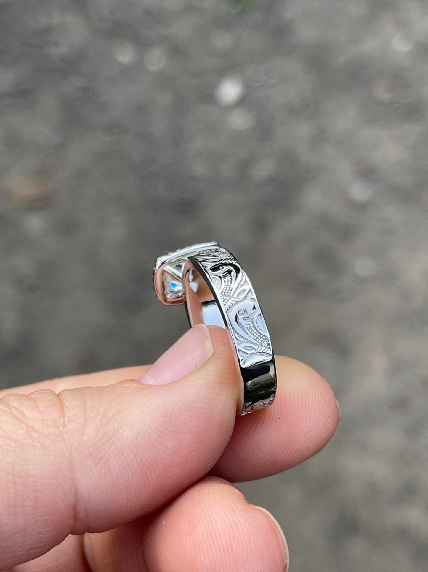 Kallie 7.5US Sterling Silver Engagement Ring
