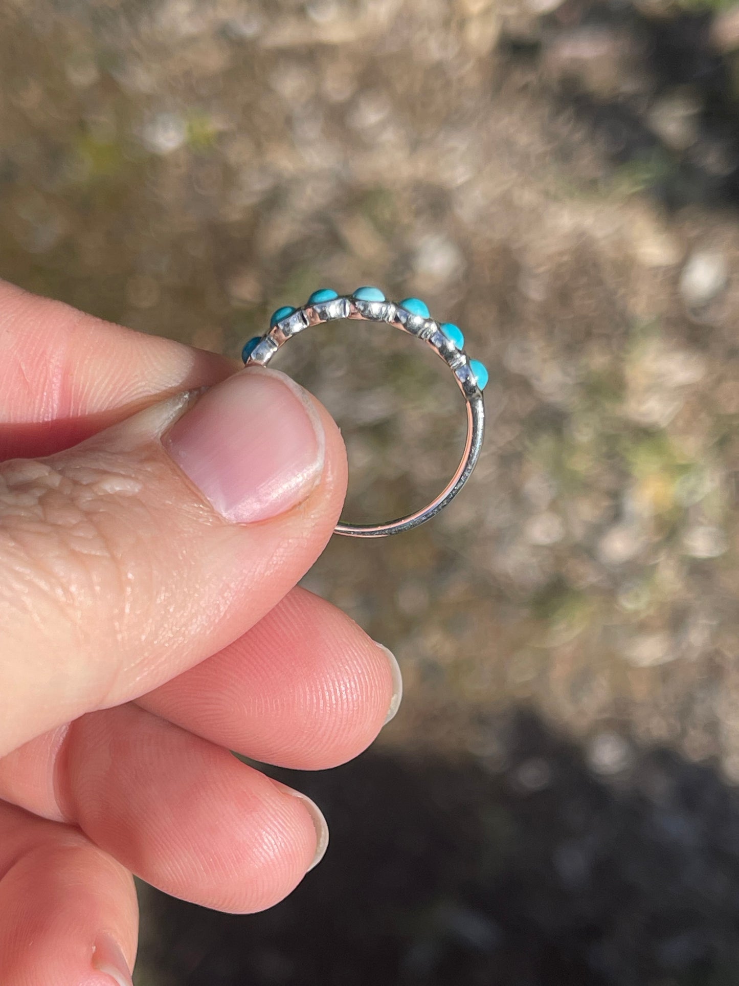 Fallon Turquoise Wedding Band
