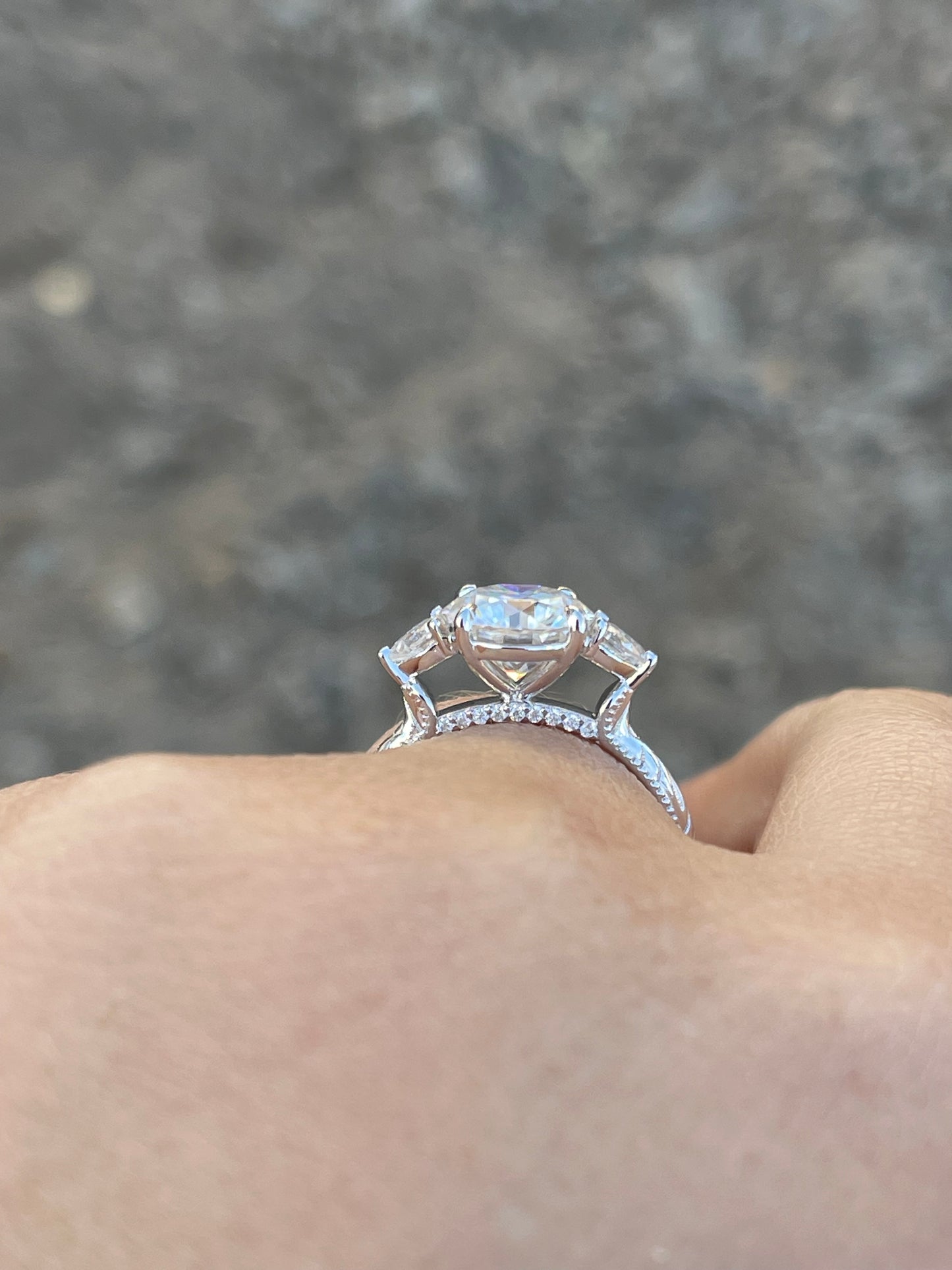 Edith Sterling Silver Engagement Ring