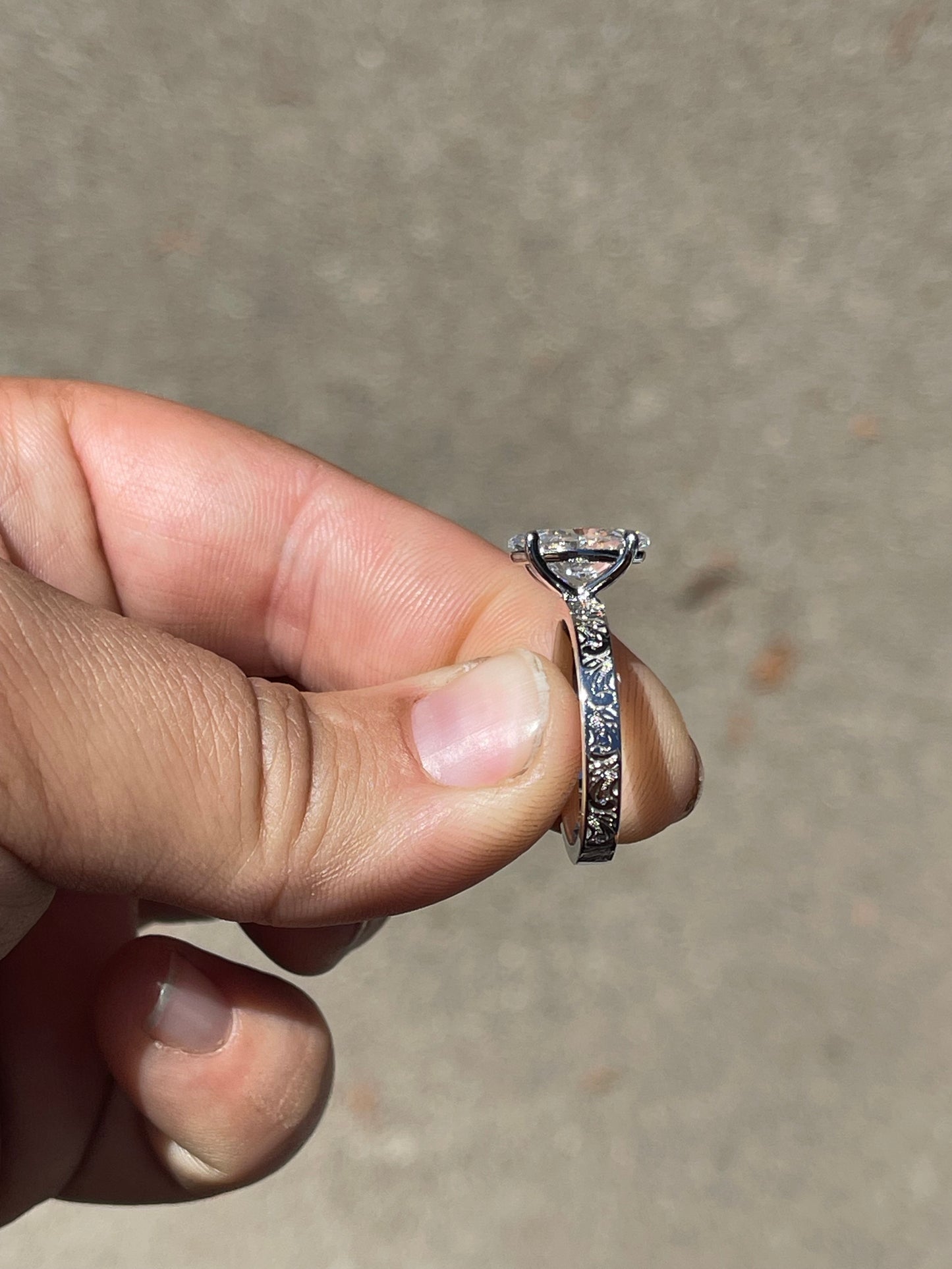 Raya Sterling Silver Engagement Ring