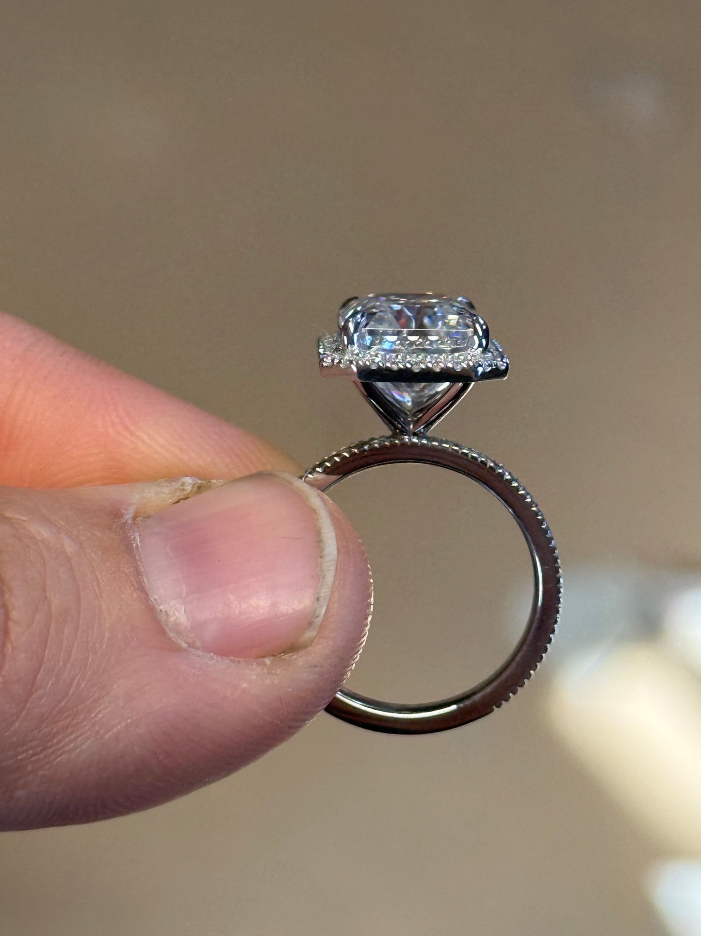 Raylee 7ct Sterling Silver Engagement Ring