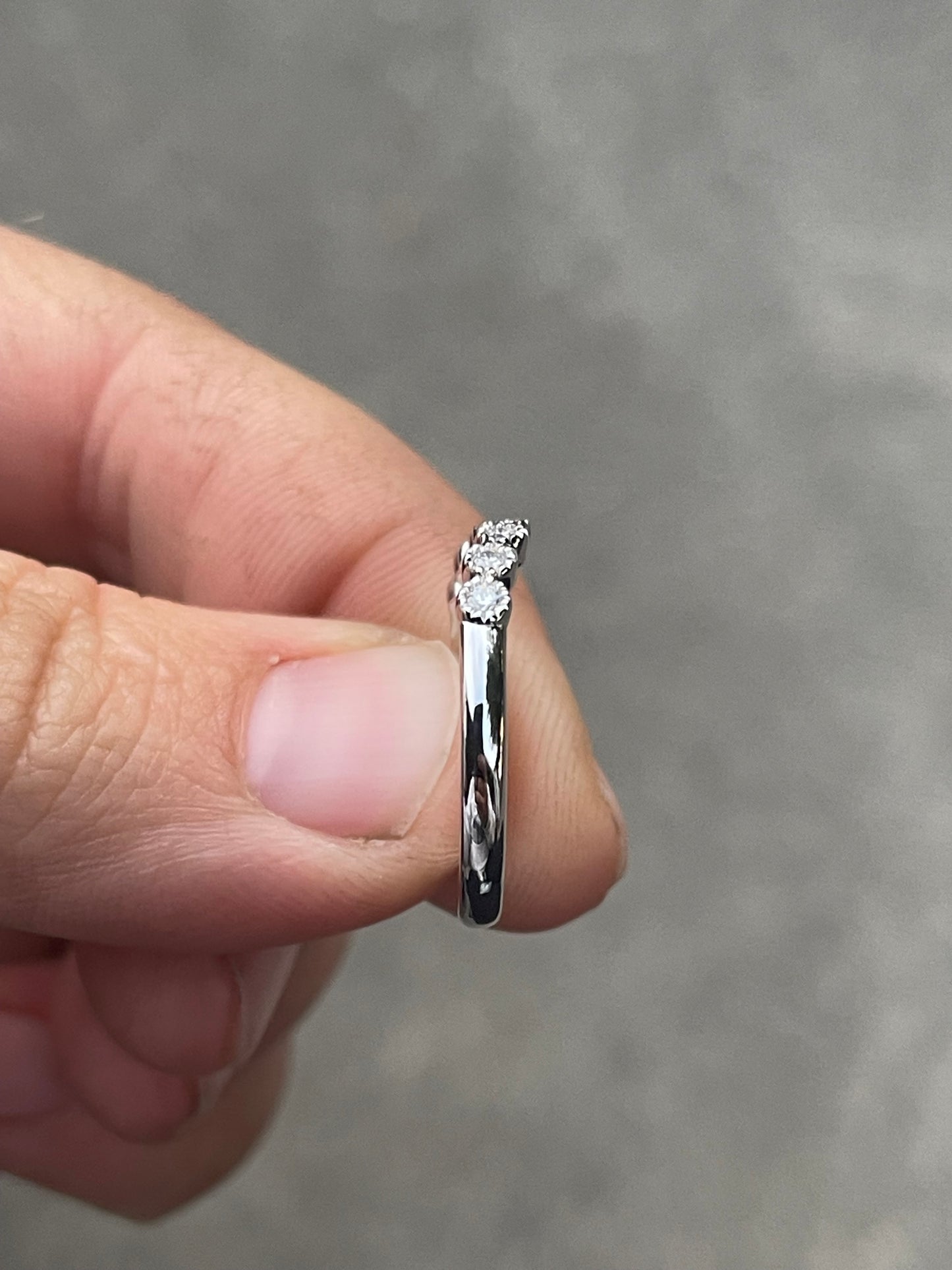 Candace Moissanite Wedding Band