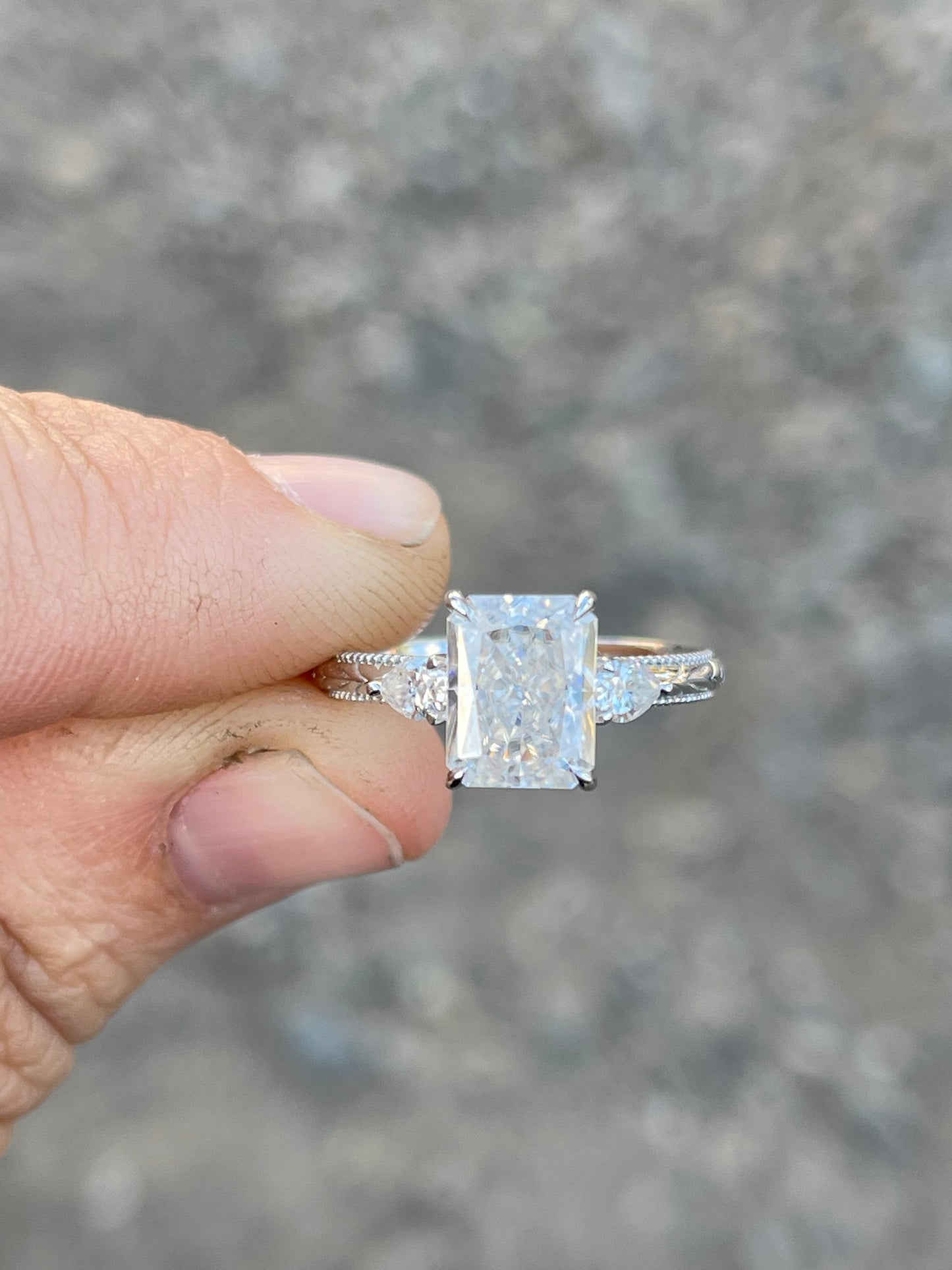 Glenn Sterling Silver Engagement Ring