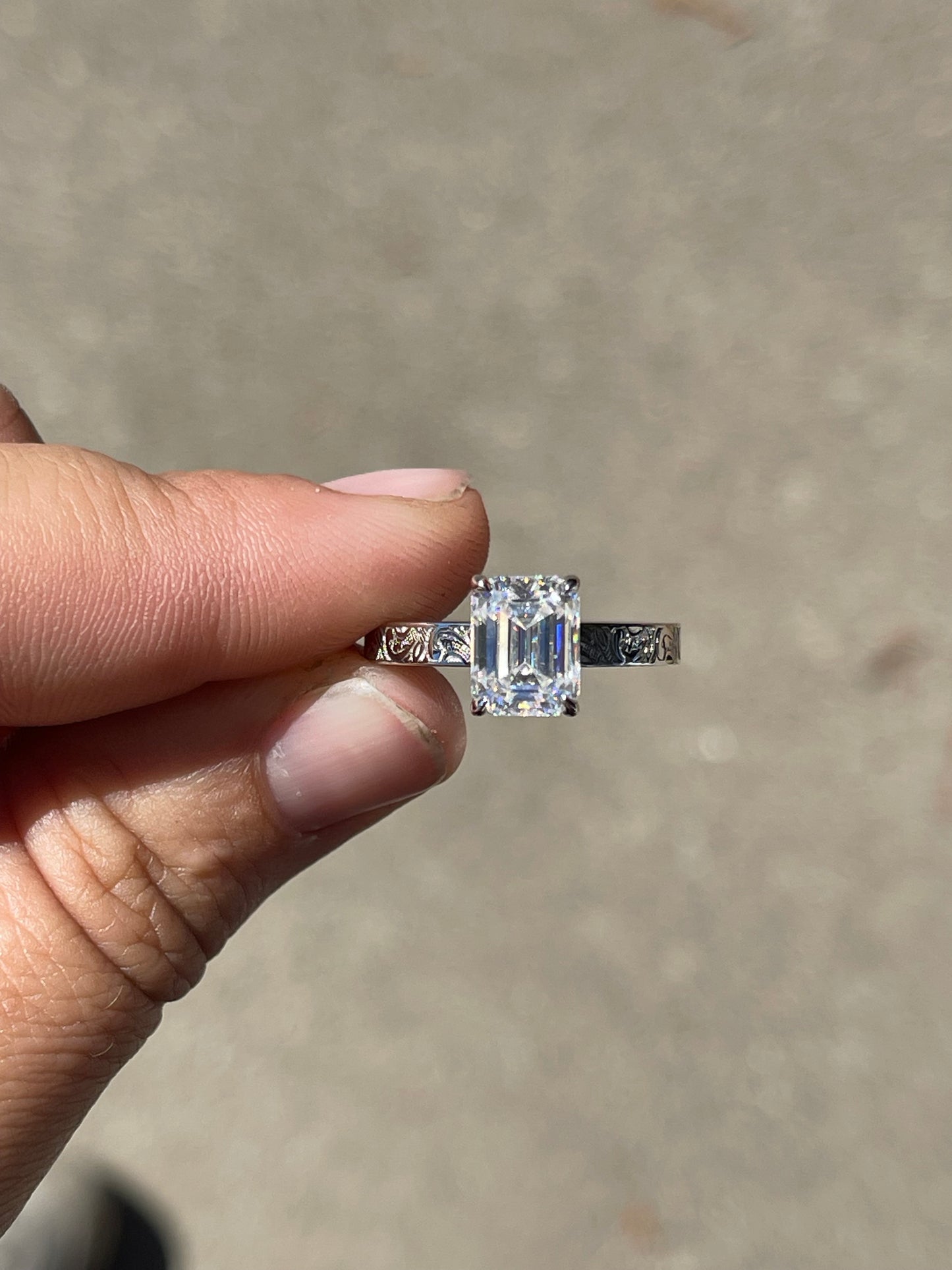 Taylee Sterling Silver Engagement Ring