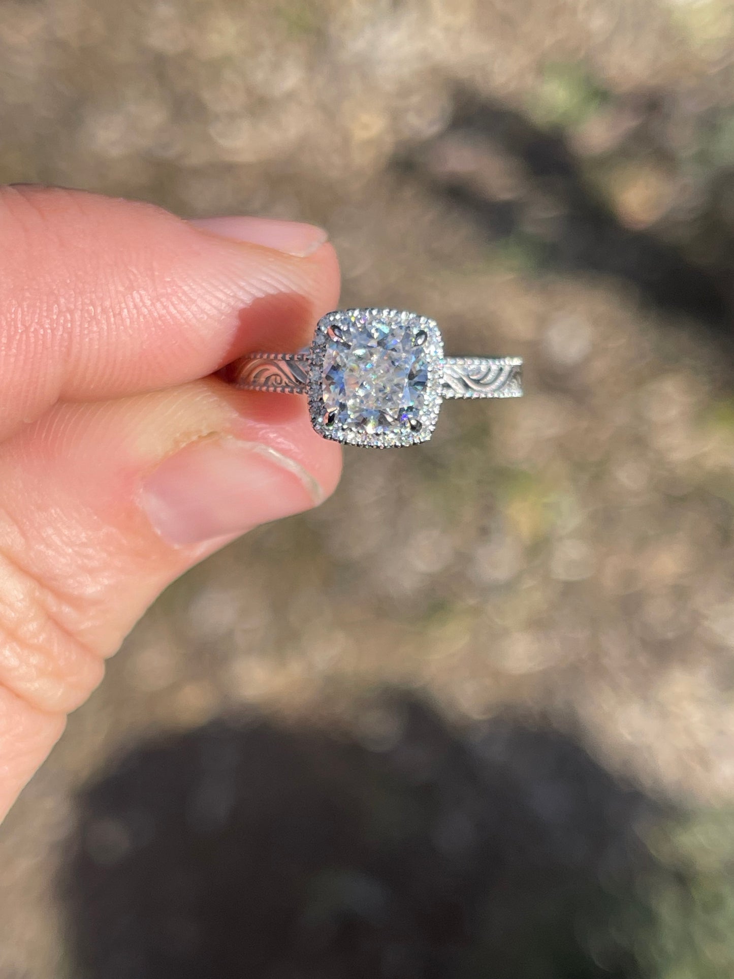 Skylar 6US 10K Rose Gold Engagement Ring