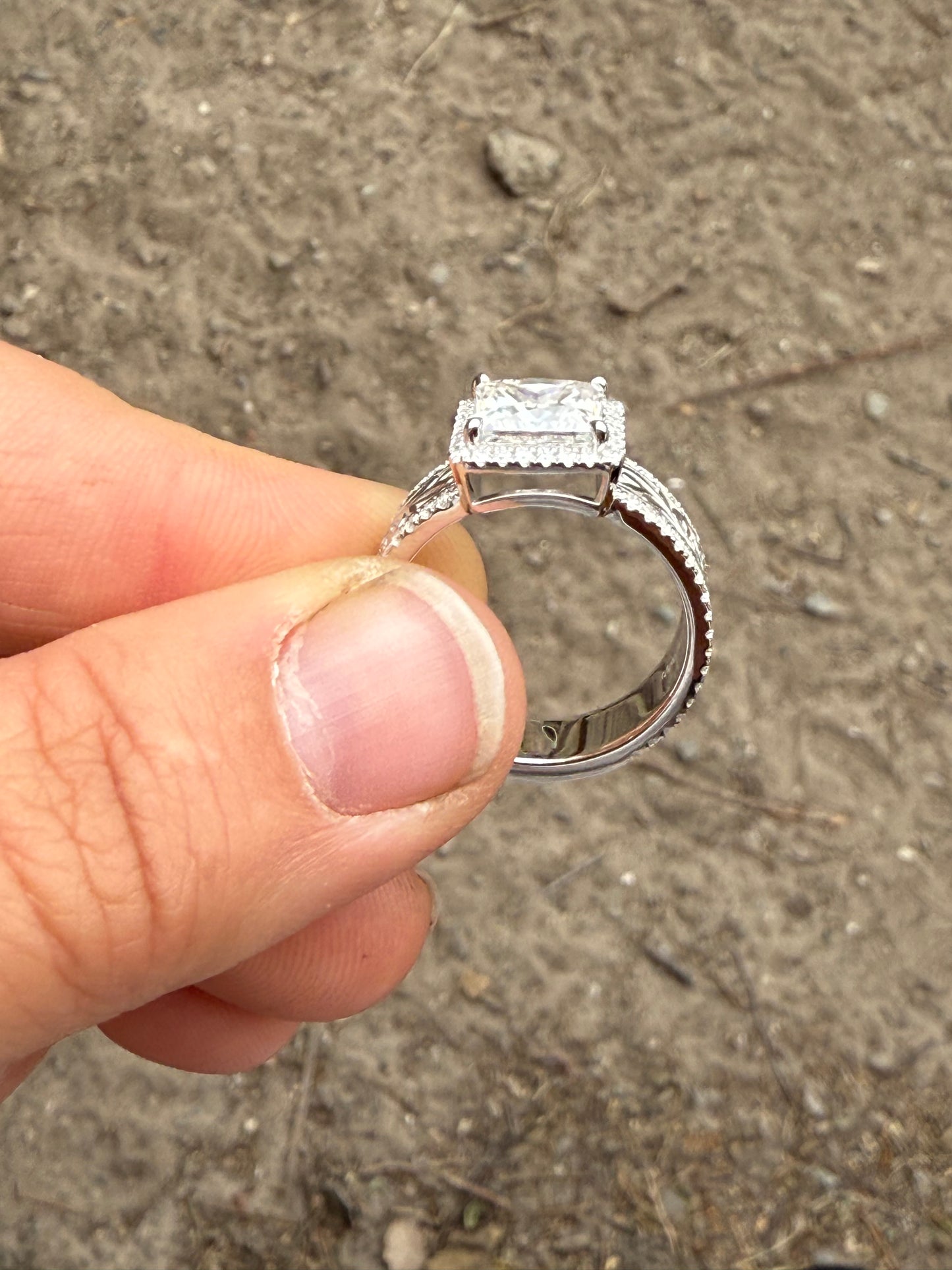 Rae (LP) Sterling Silver Engagement Ring