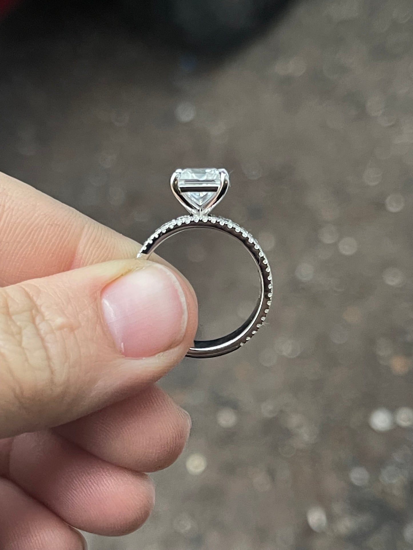 Camryn 8US 10k White Gold Engagement Ring