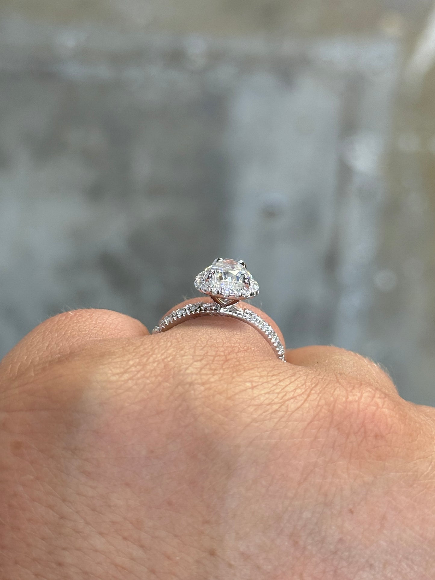 Roosevelt Pave Engagement Ring