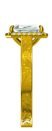 Nadeen Cathedral Engagement Ring