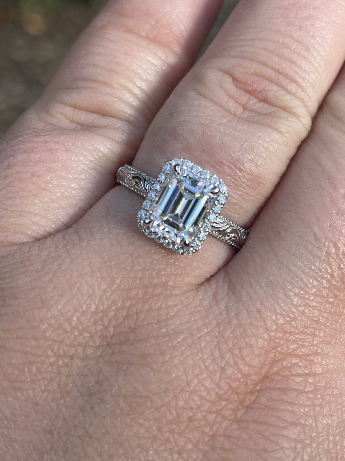 Peyton 6US 10K White Gold Engagement Ring