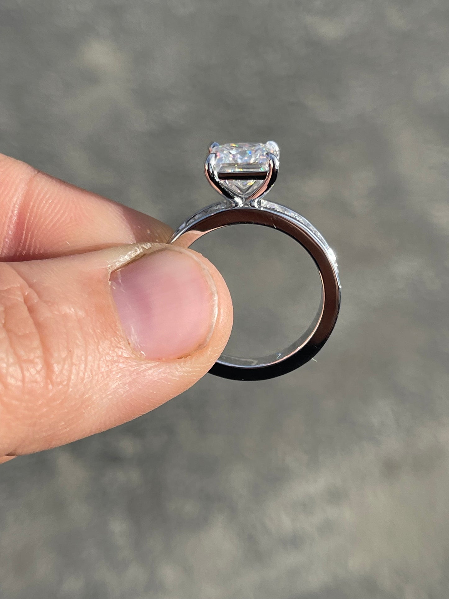 *Easton 5US Sterling Silver Engagement Ring