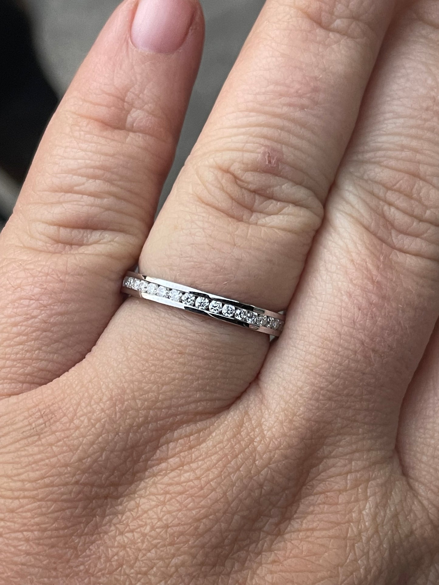 Hunter Moissanite Brand Wedding Band