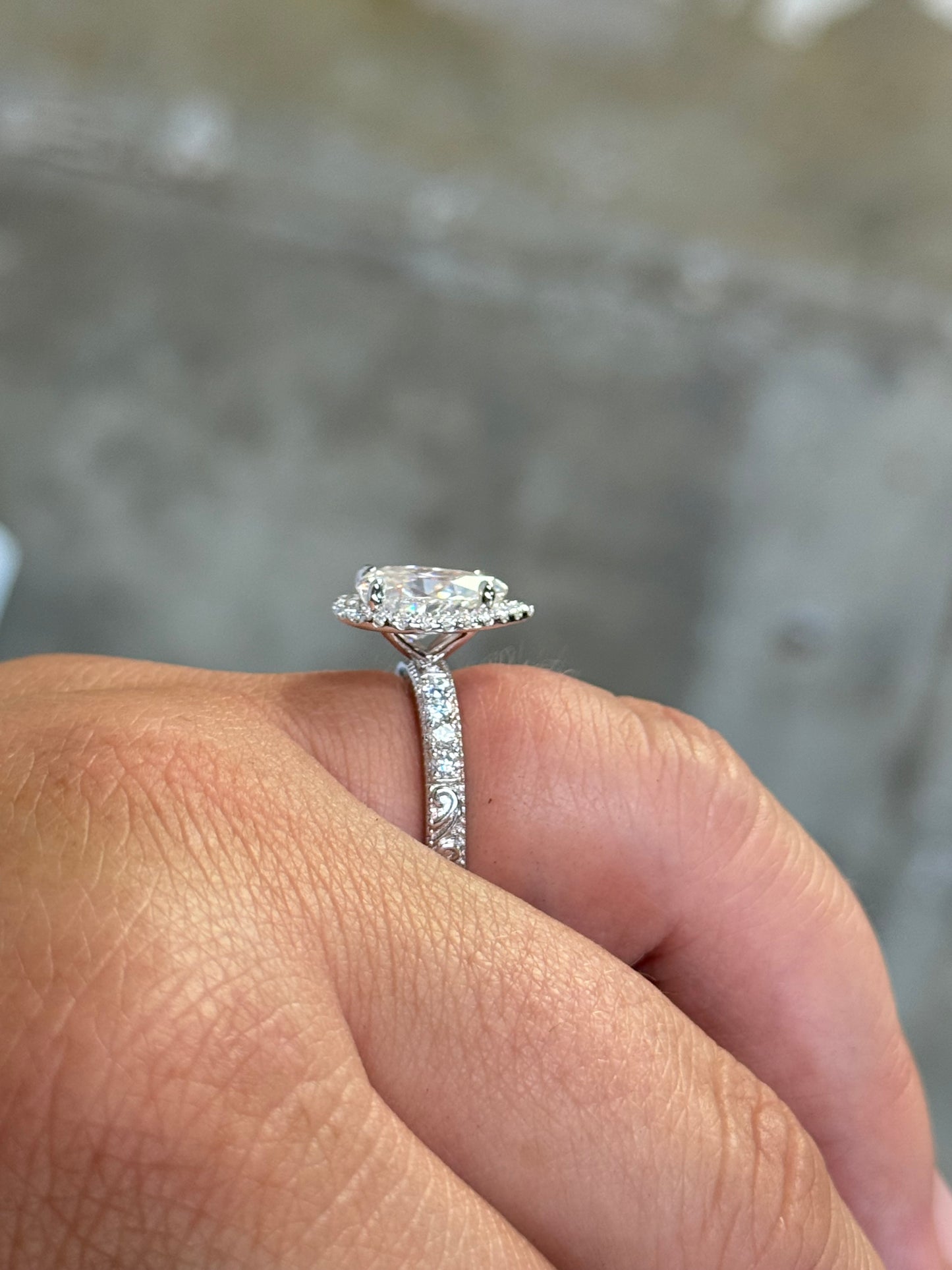 Roosevelt Pave Engagement Ring