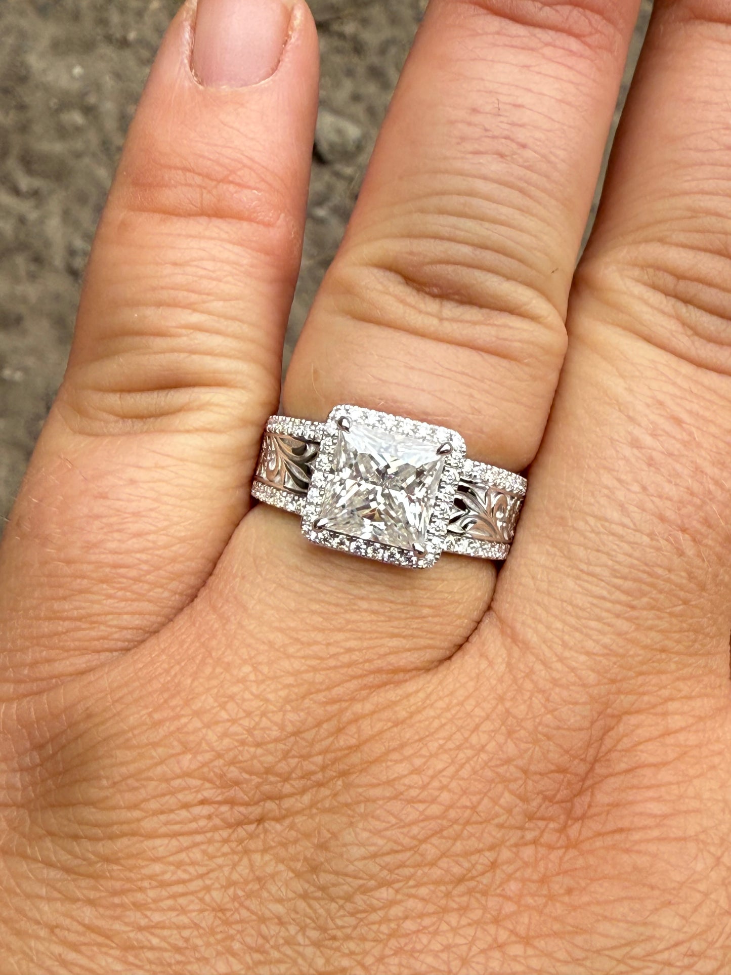 Rae (LP) Sterling Silver Engagement Ring