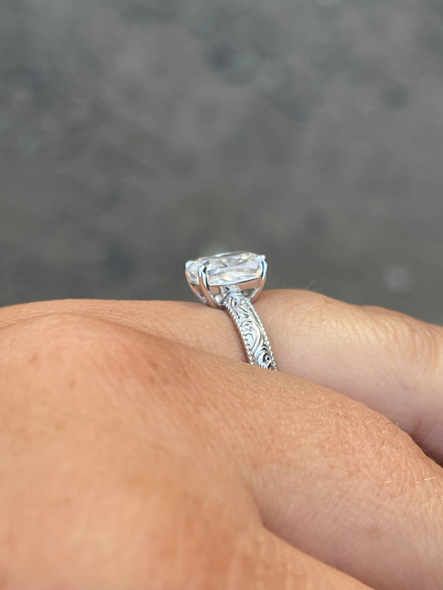 Millie (LP) Sterling Silver Engagement Ring