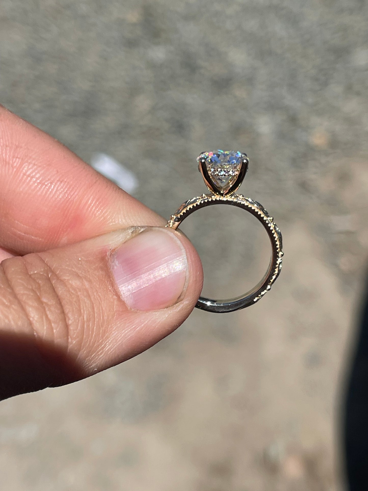 Maybelle Hidden Halo Engagement Ring
