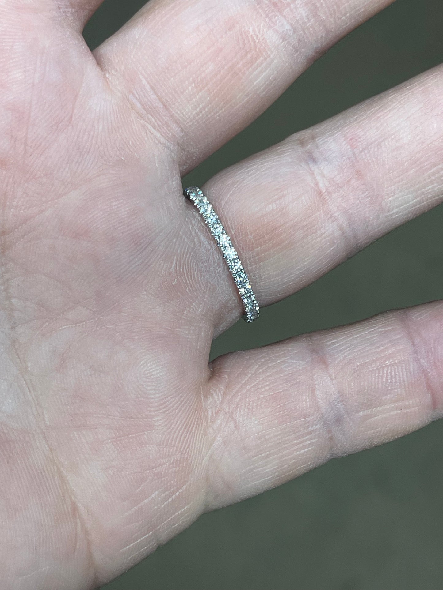 Kelsi Moissanite Full Eternity Wedding Band