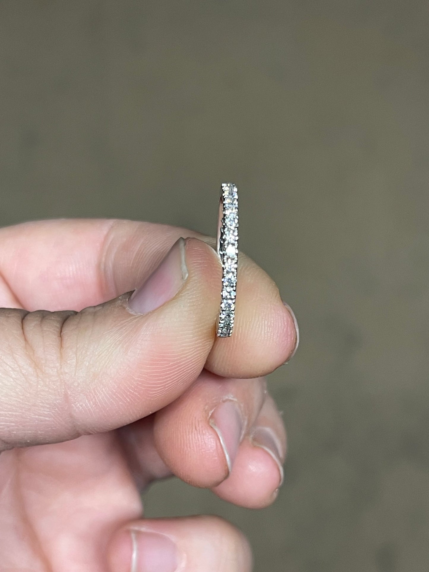 Kelsi Moissanite Full Eternity Wedding Band