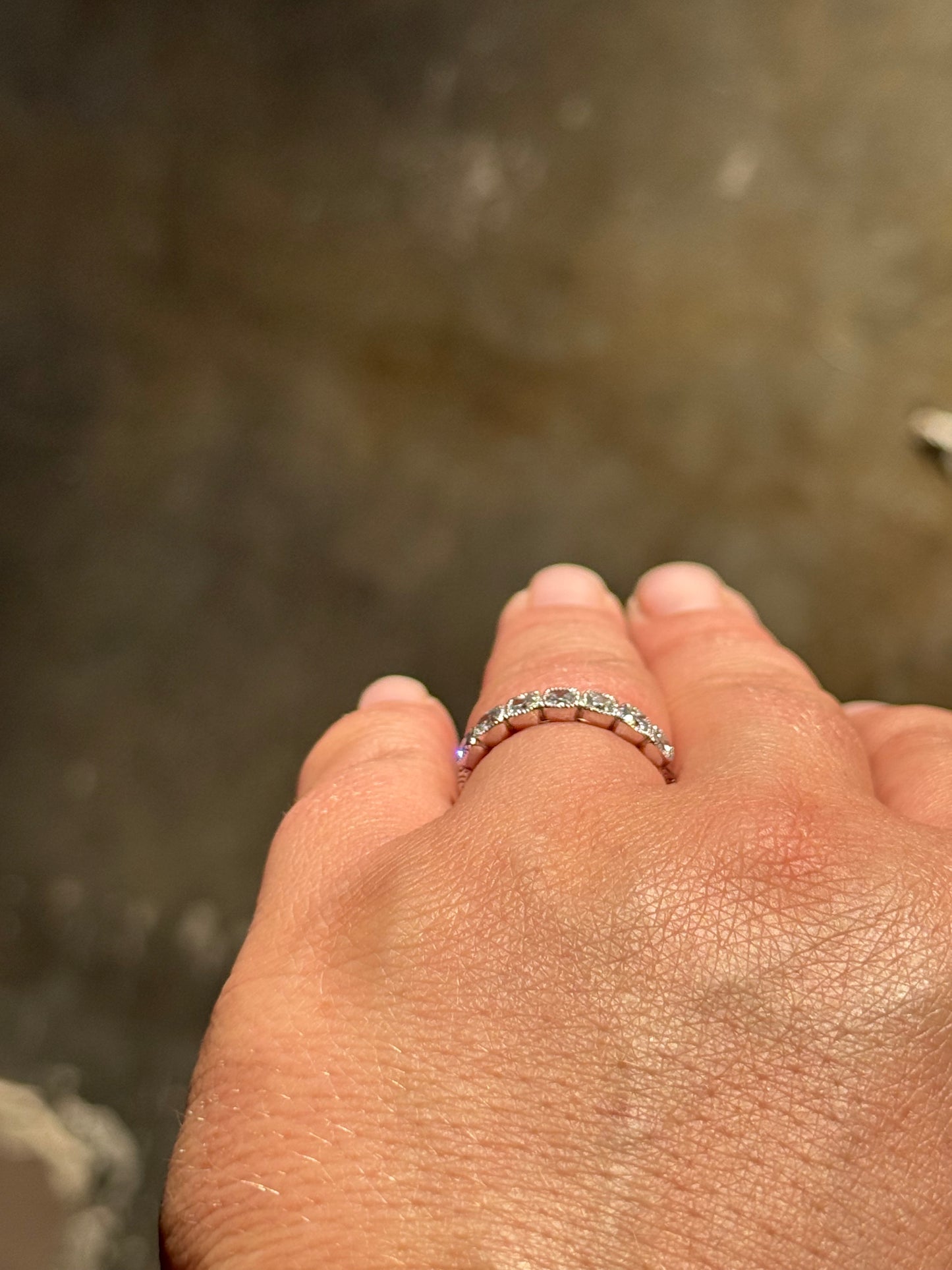 Mae Sterling Silver Moissanite Band