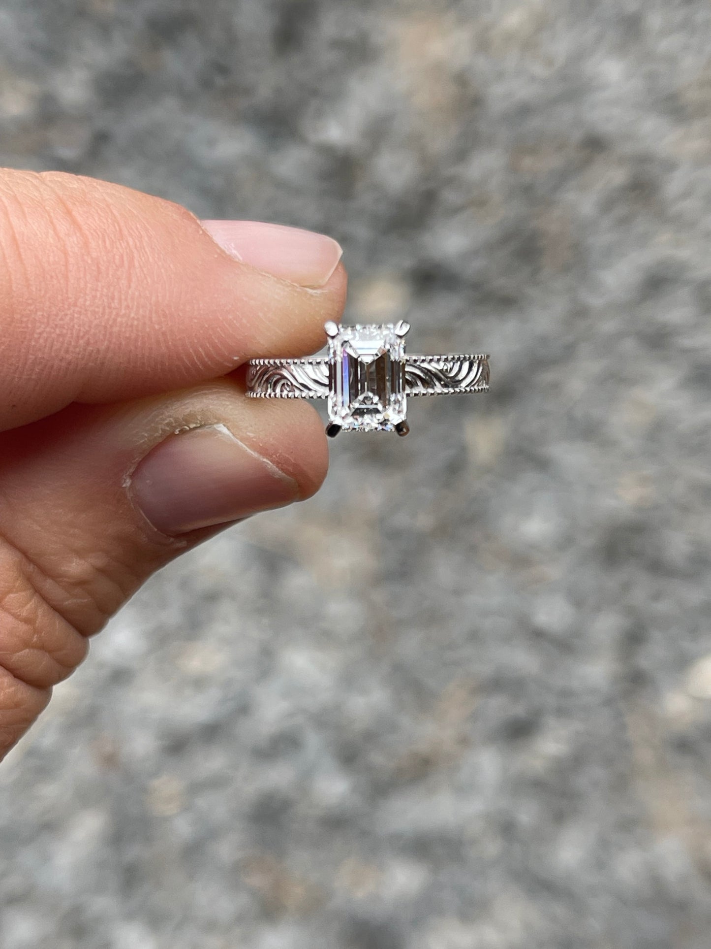 Brett Sterling Silver Engagement Ring
