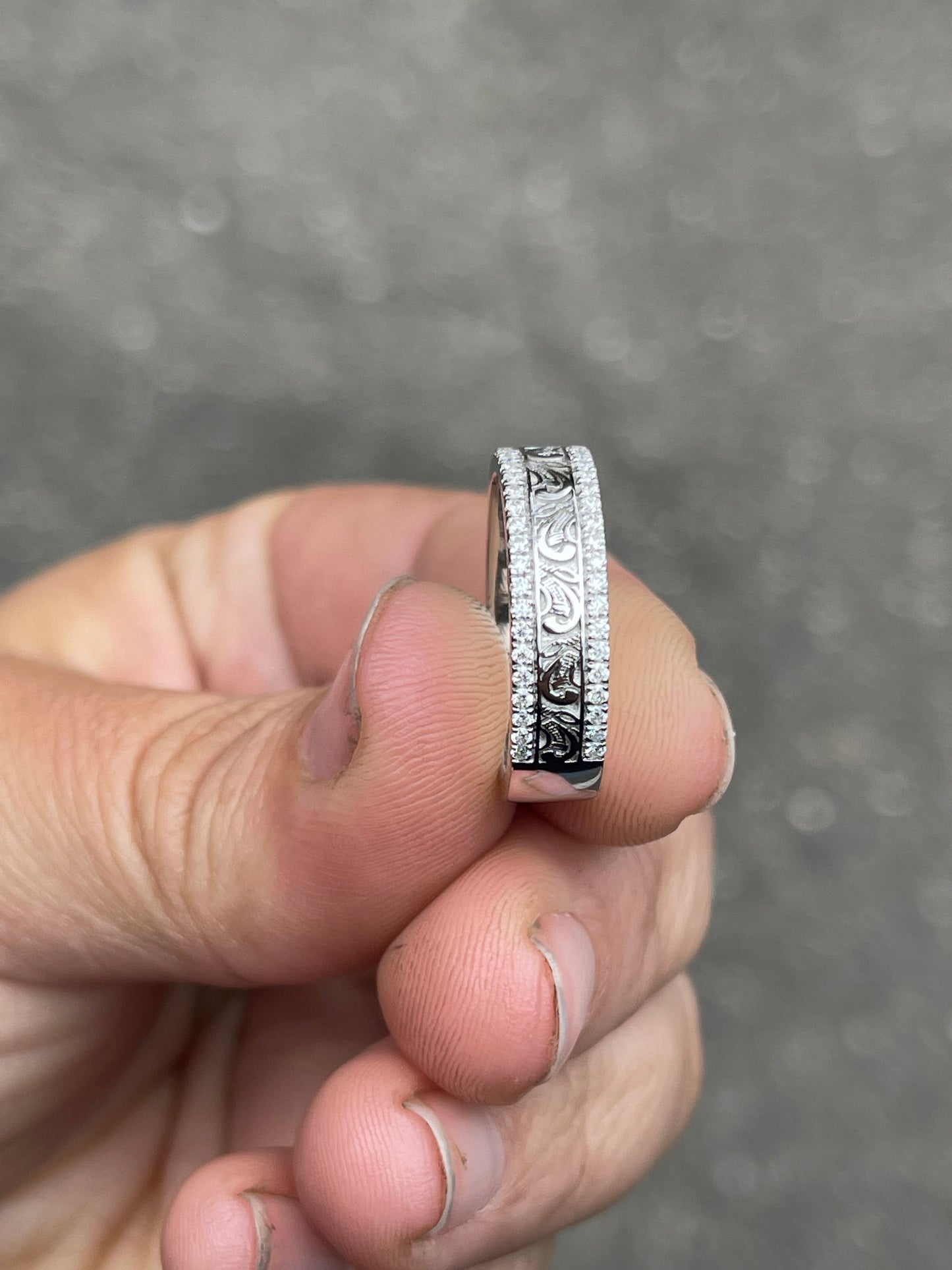 Kennedy 3.5US Moissanite Wedding Band