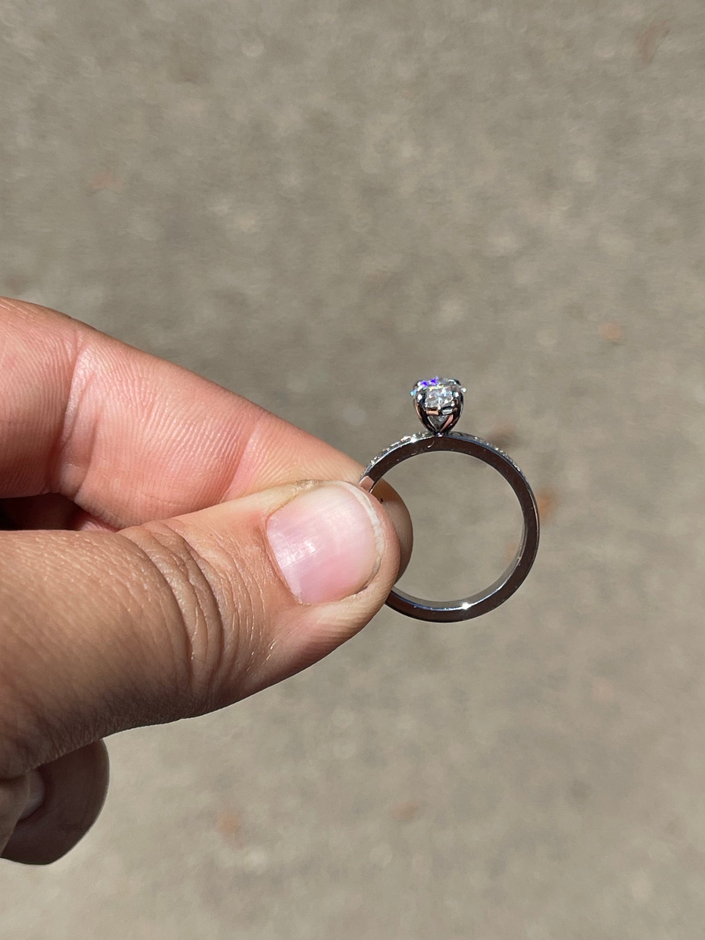 Raya Sterling Silver Engagement Ring