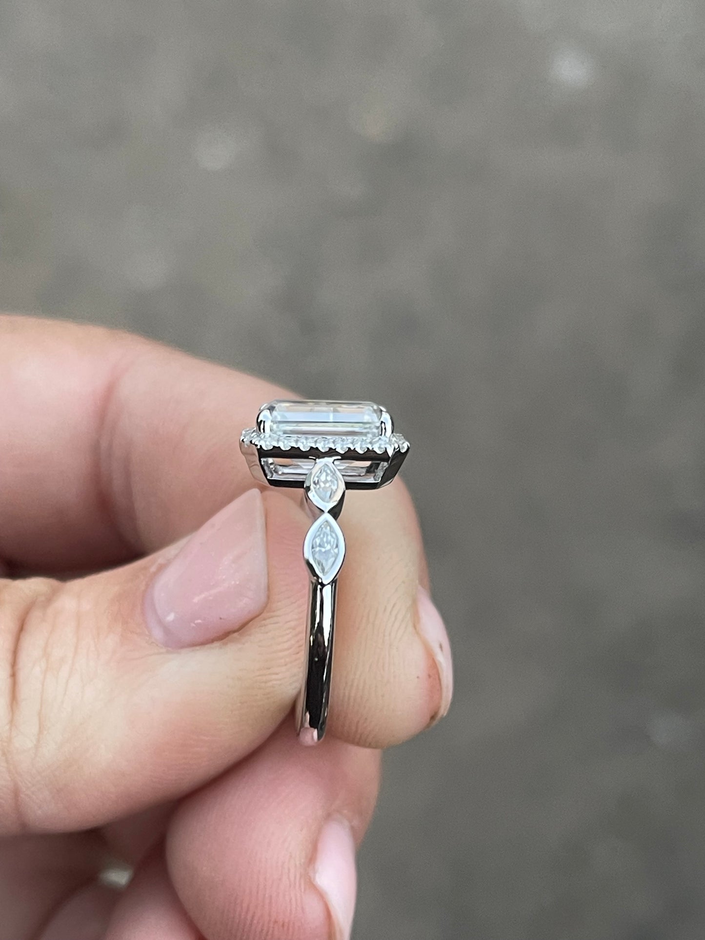 Edith Sterling Silver Engagement Ring