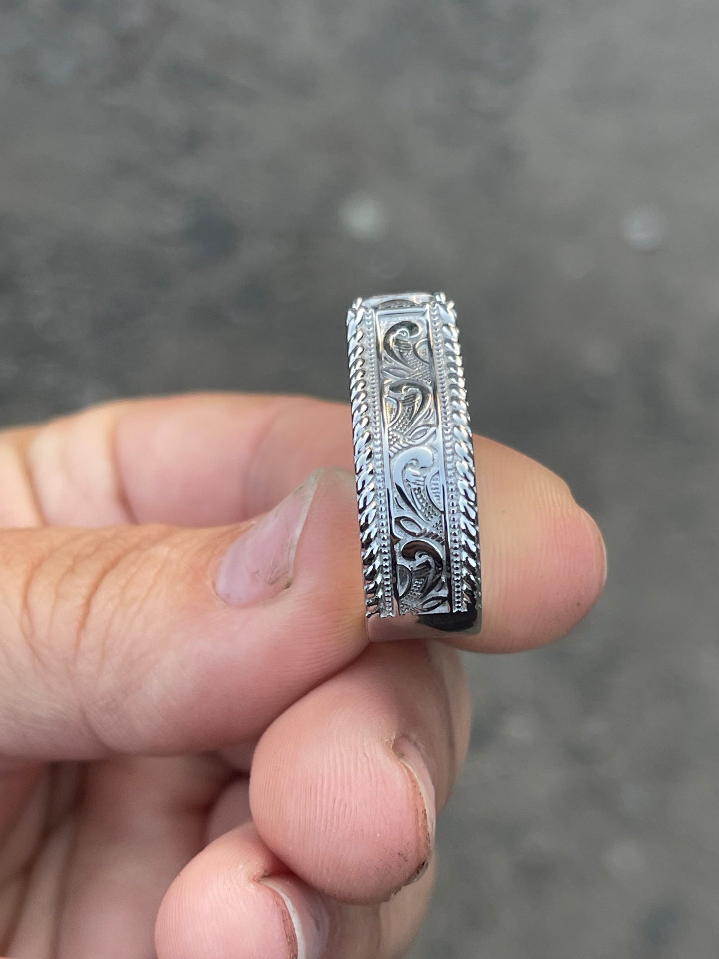 Rein 6US Sterling Silver Engagement Ring