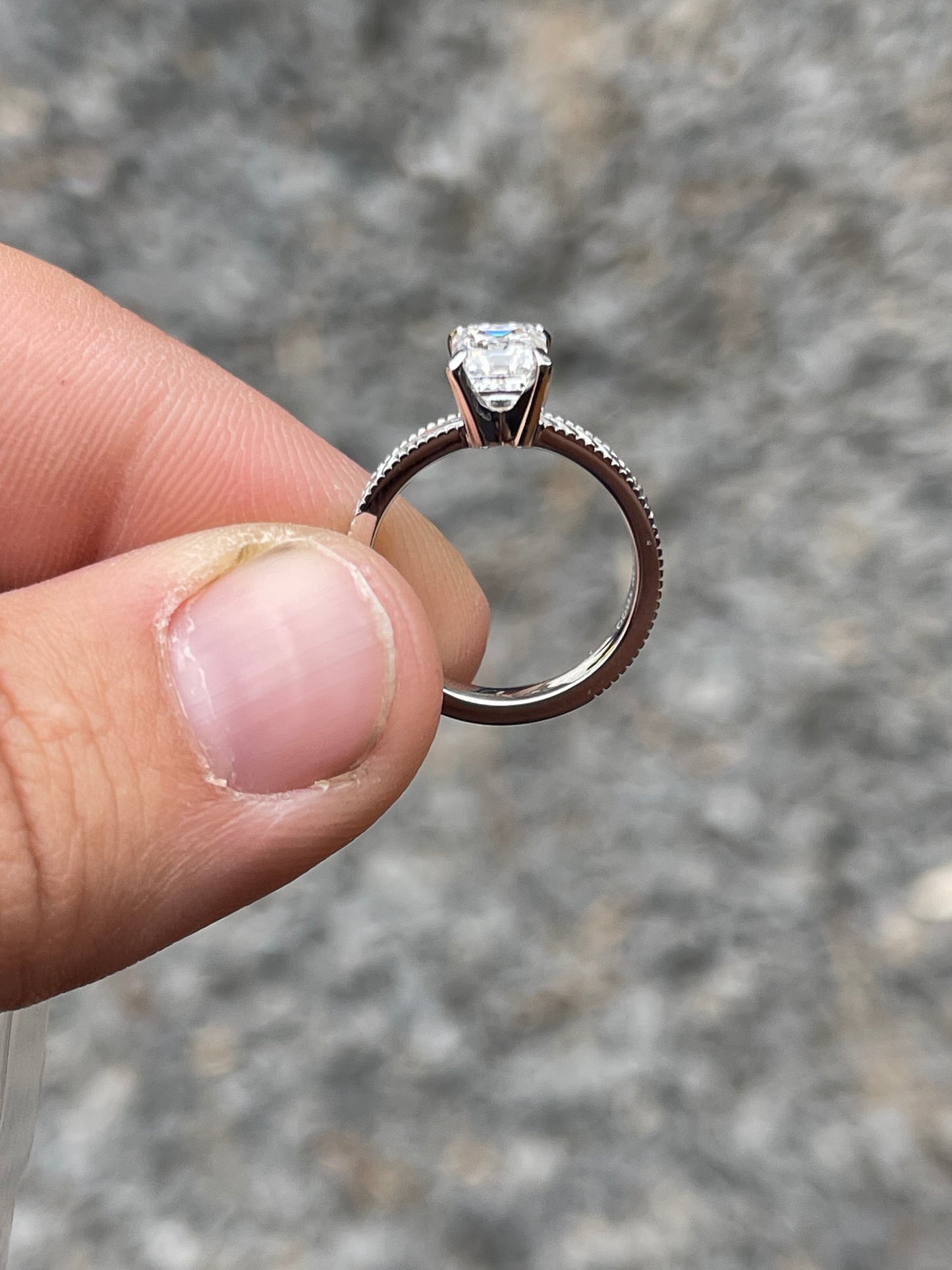 Brett Sterling Silver Engagement Ring