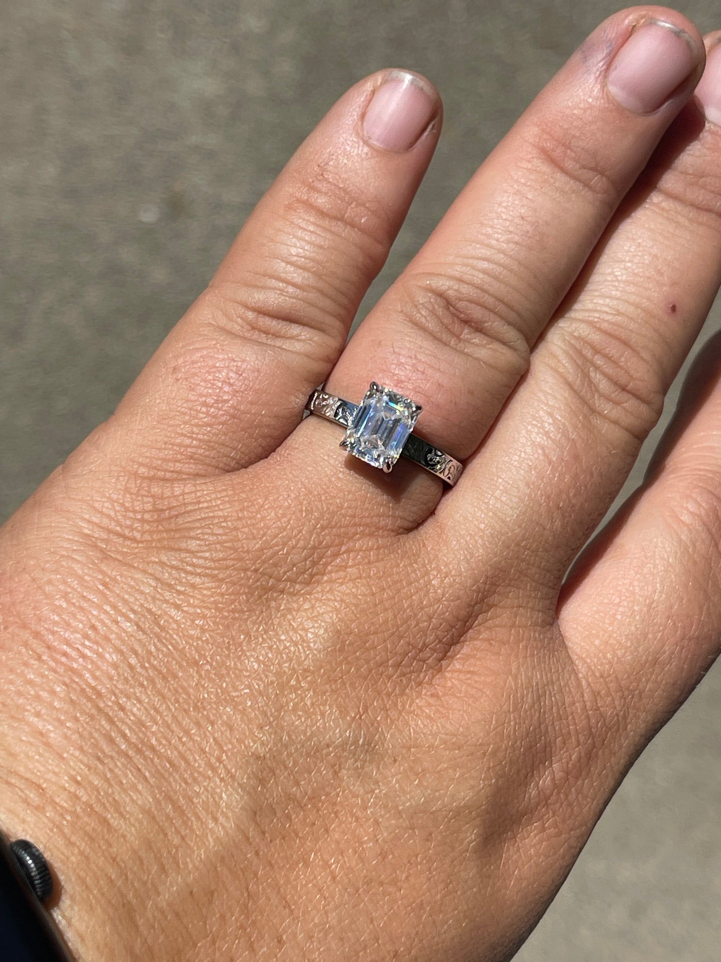 Taylee Sterling Silver Engagement Ring