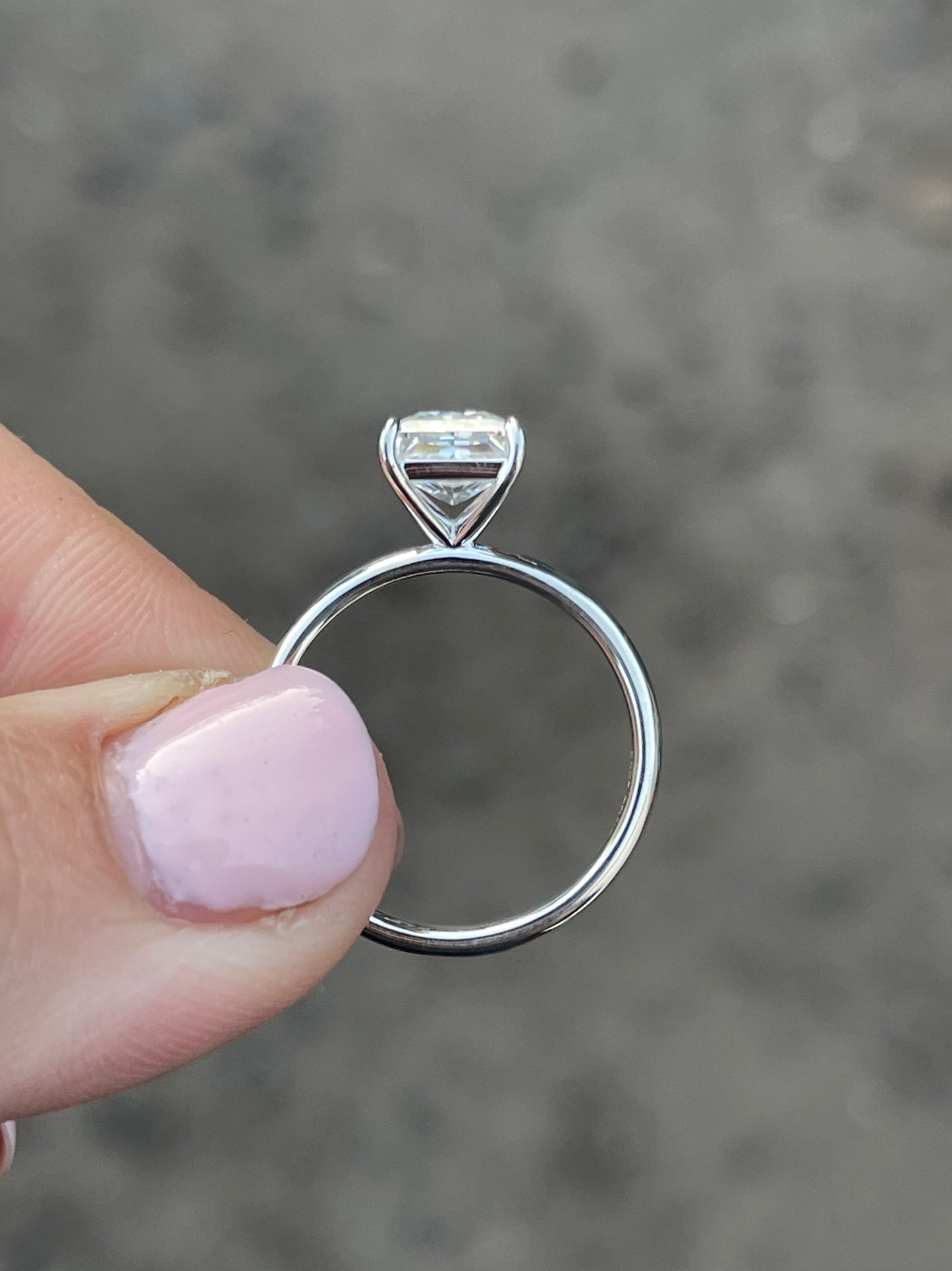 Hazel Sterling Silver Engagement Ring