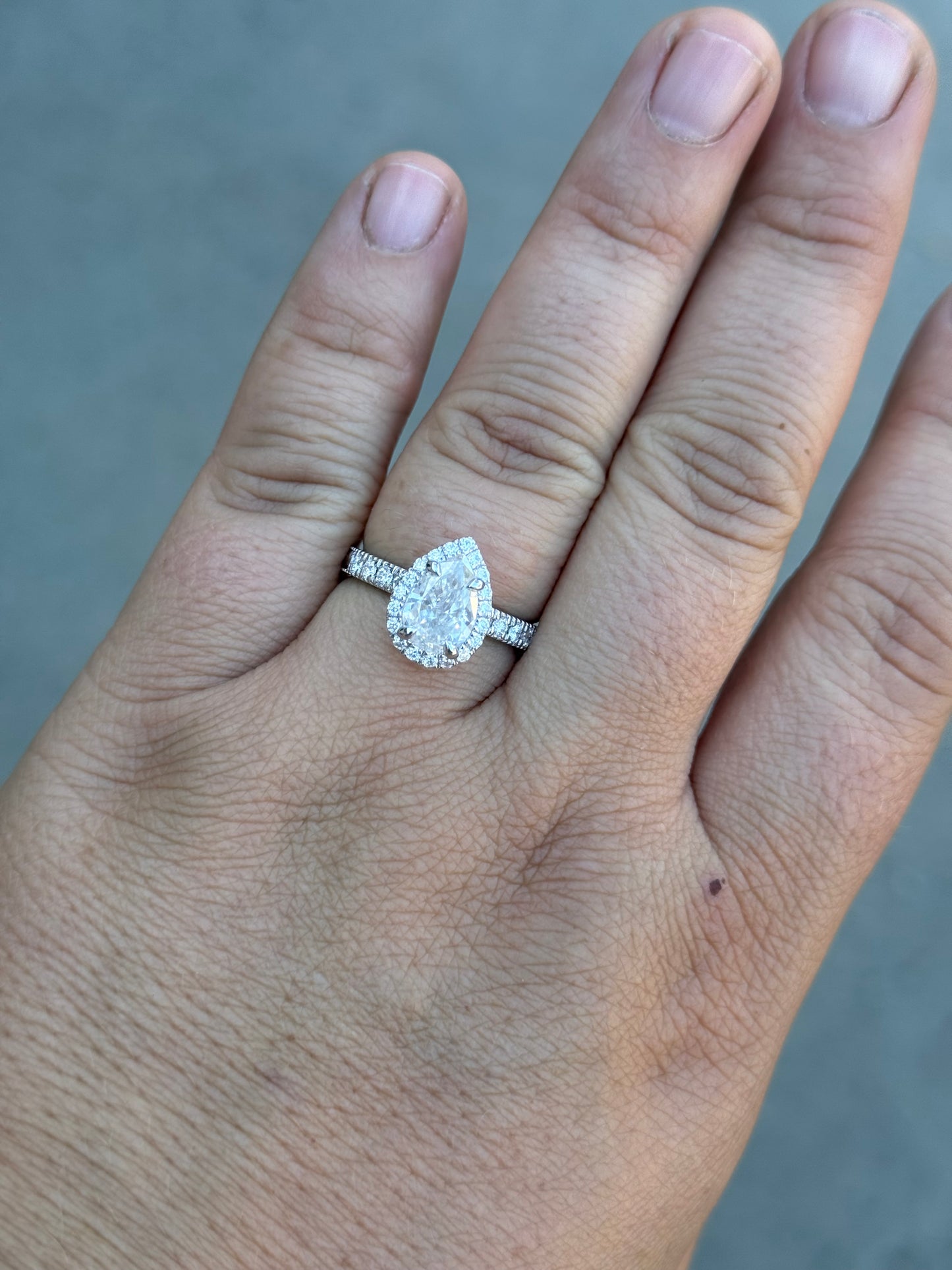 Juniper Pave Sterling Silver Engagement Ring