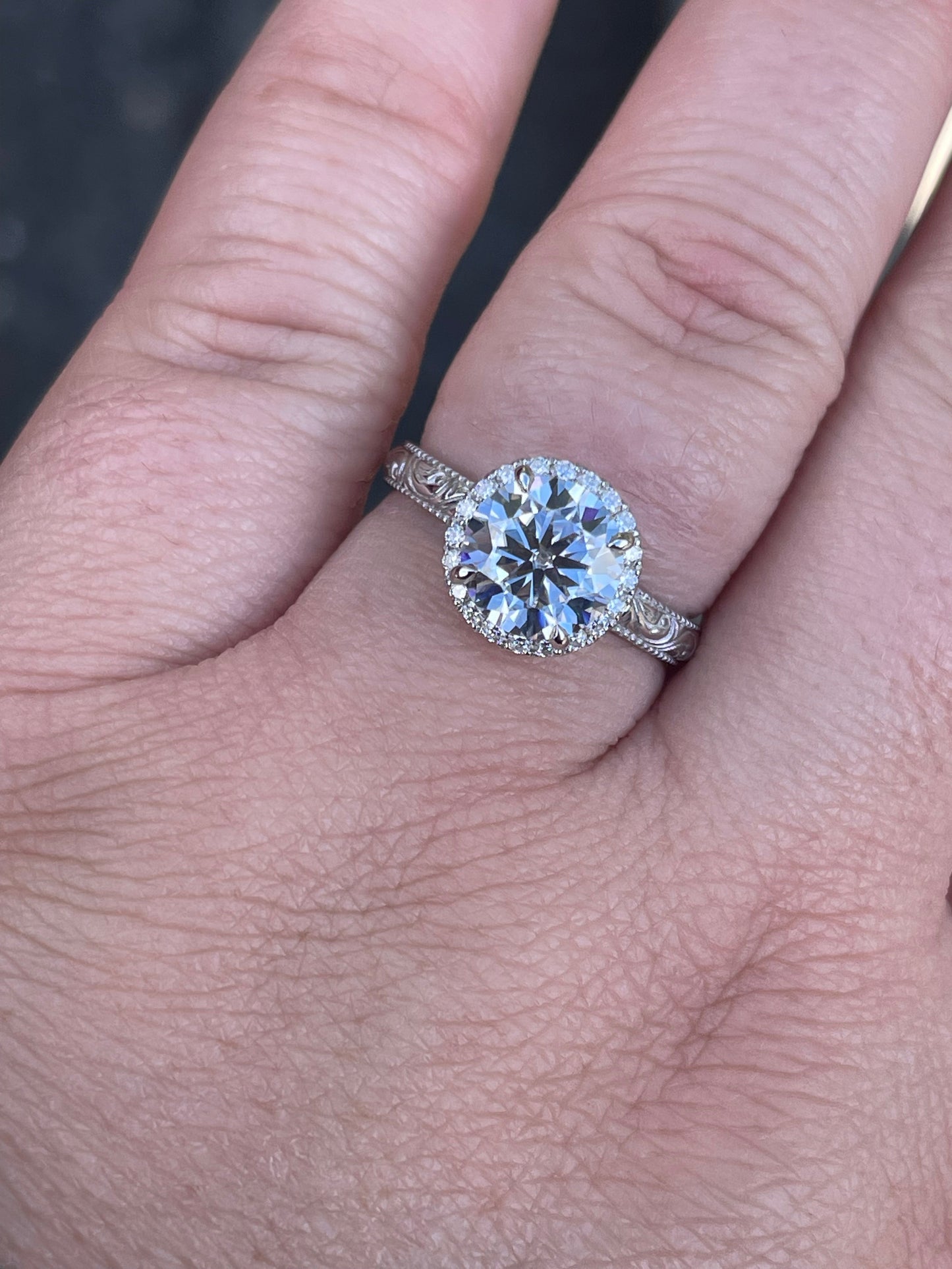 Willow Sterling Silver Engagement Ring