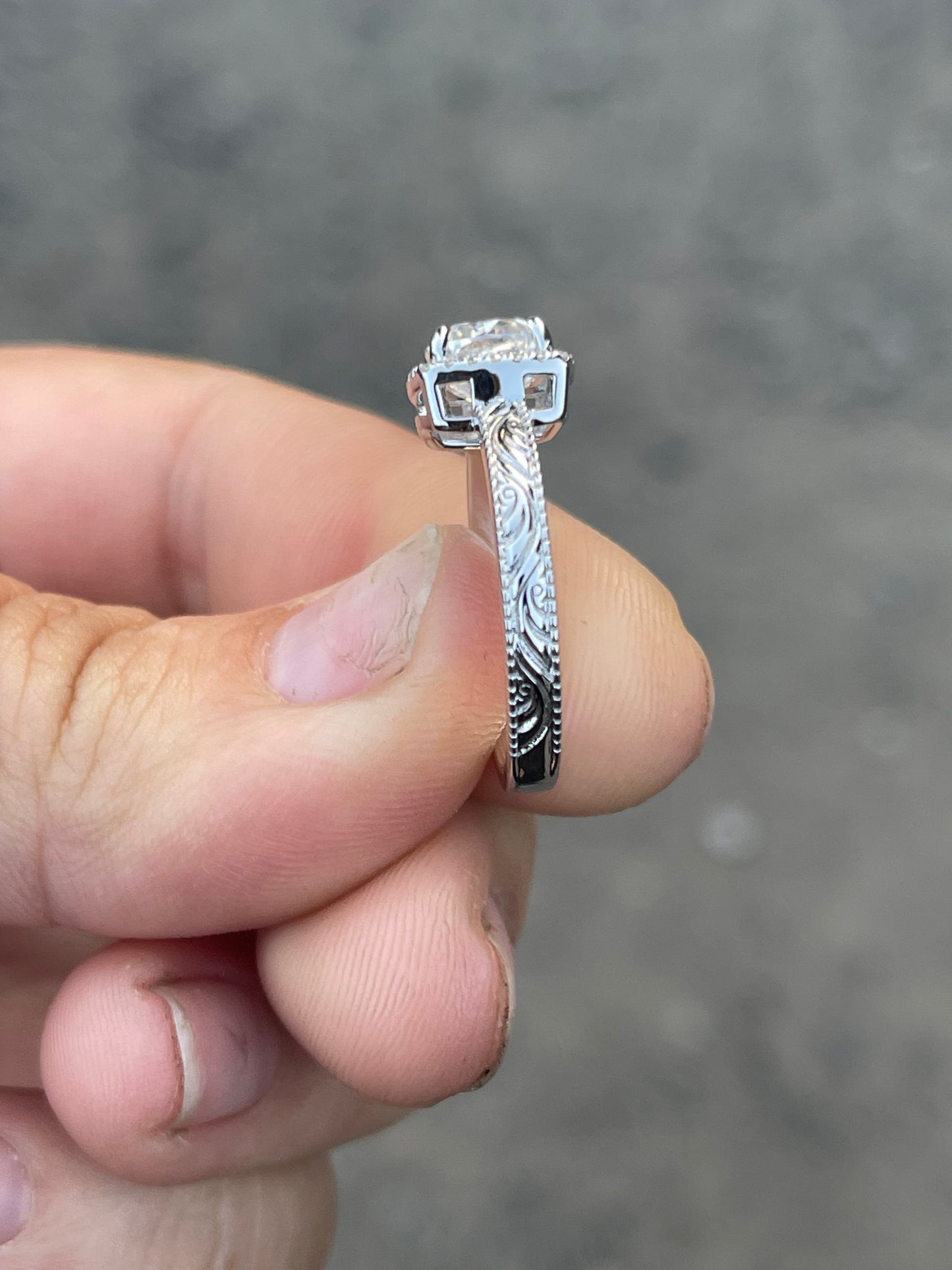 Skylar (LP) Platinum Engagement Ring