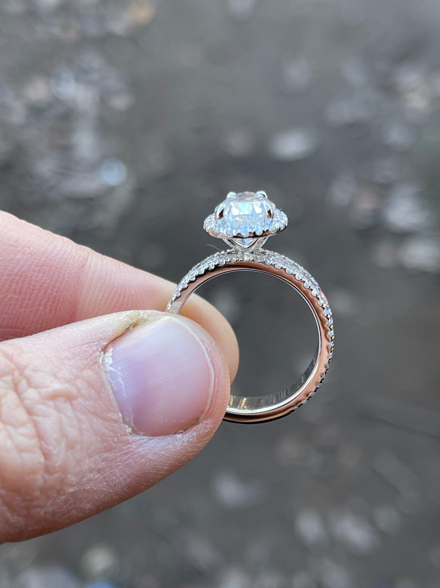 Lucile Sterling Silver Engagement Ring