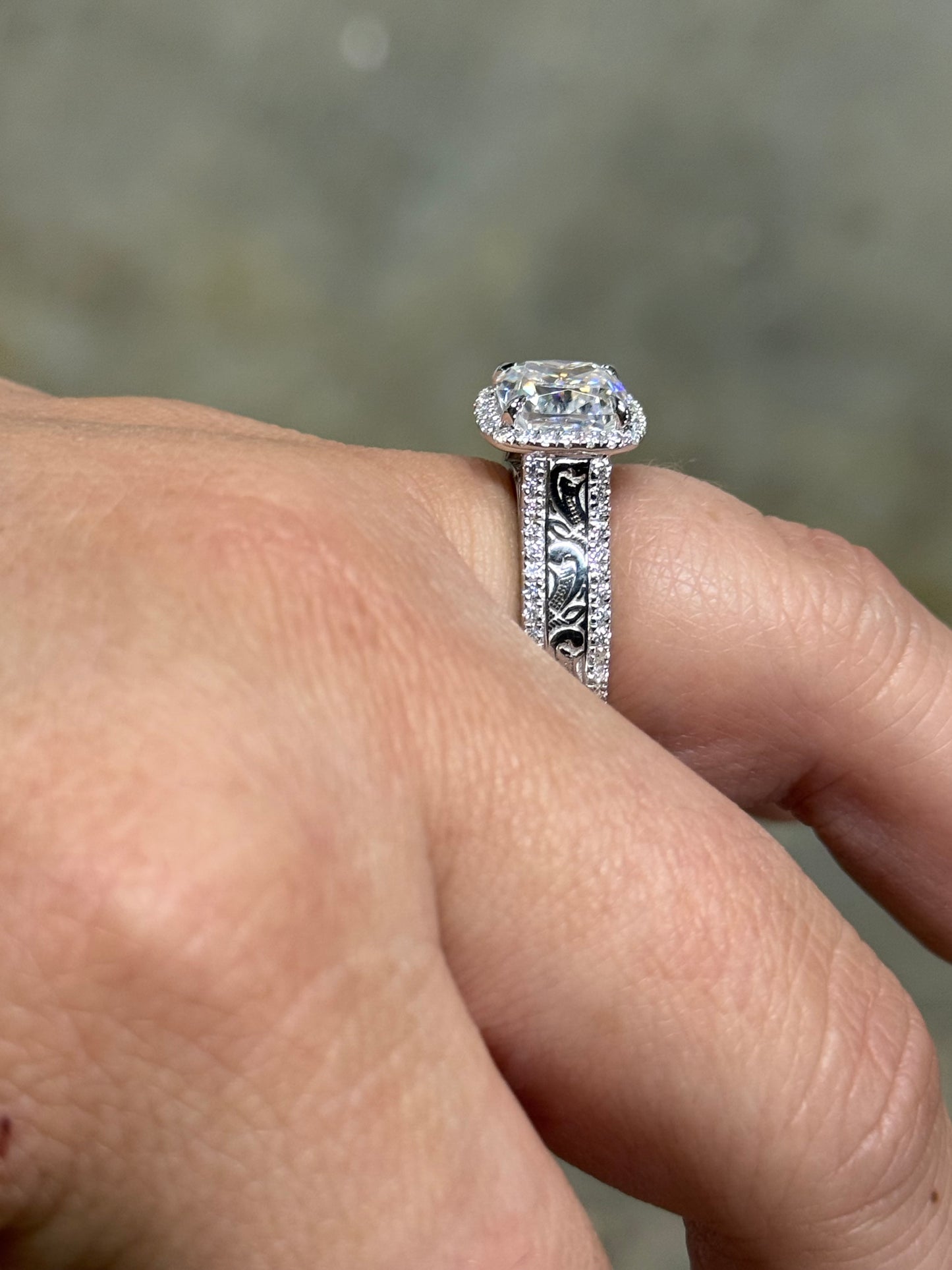 Jean Cathedral Sterling Silver Engagement Ring Engagement Rings Tines Ranch Co