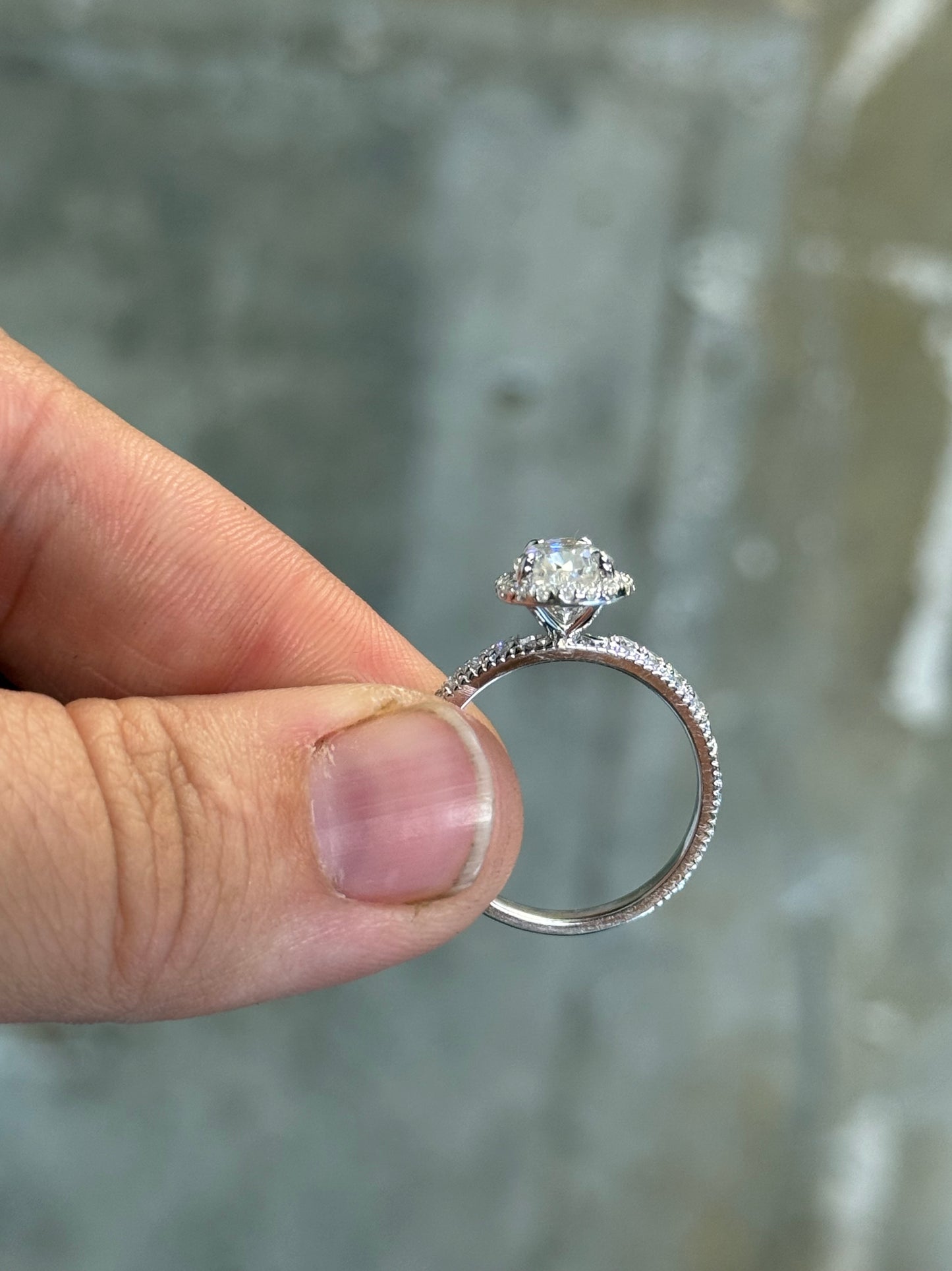 Roosevelt Pave Engagement Ring
