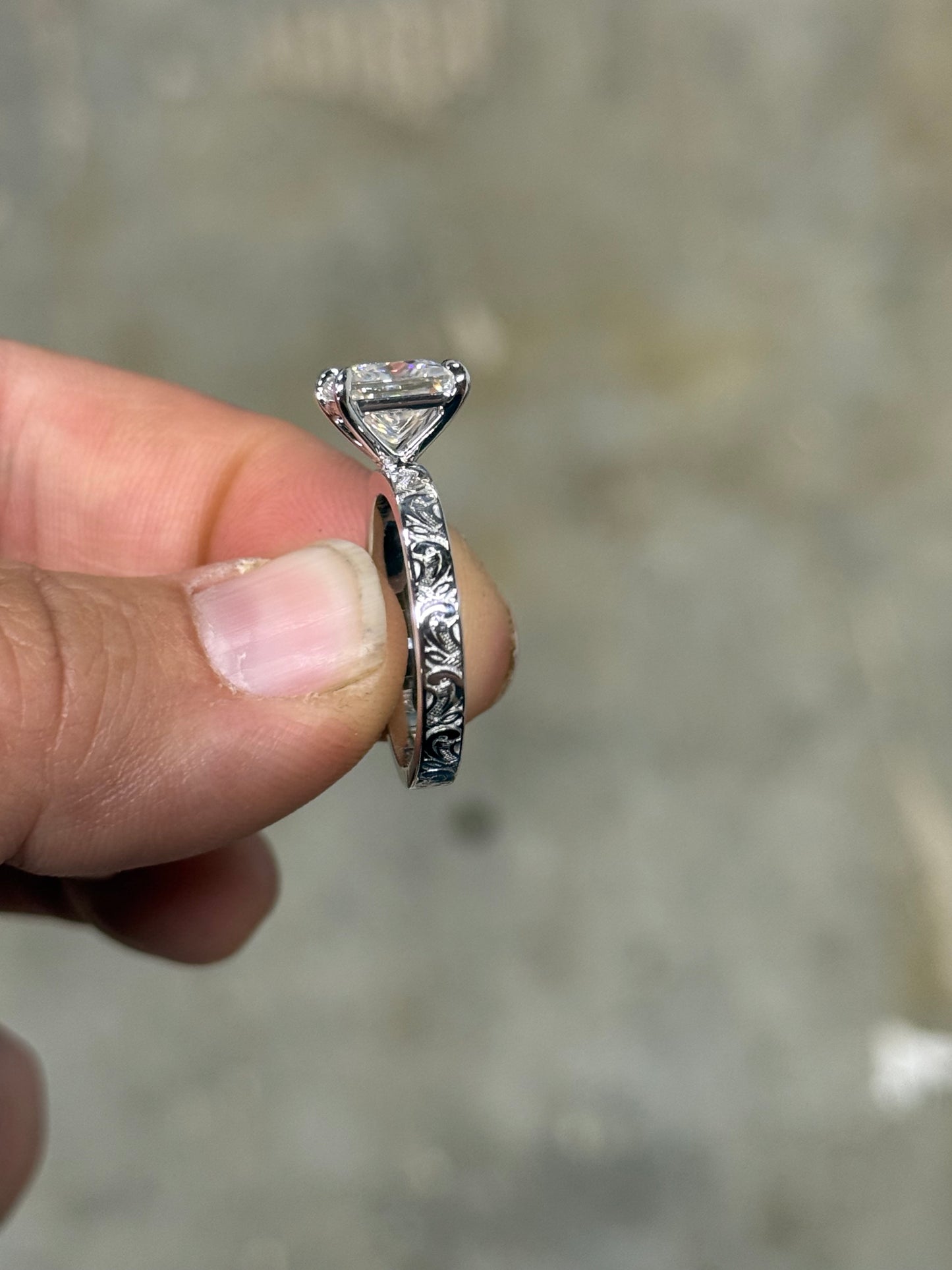 Lena 8US Sterling Silver Engagement Ring Engagement Rings Tines Ranch Co
