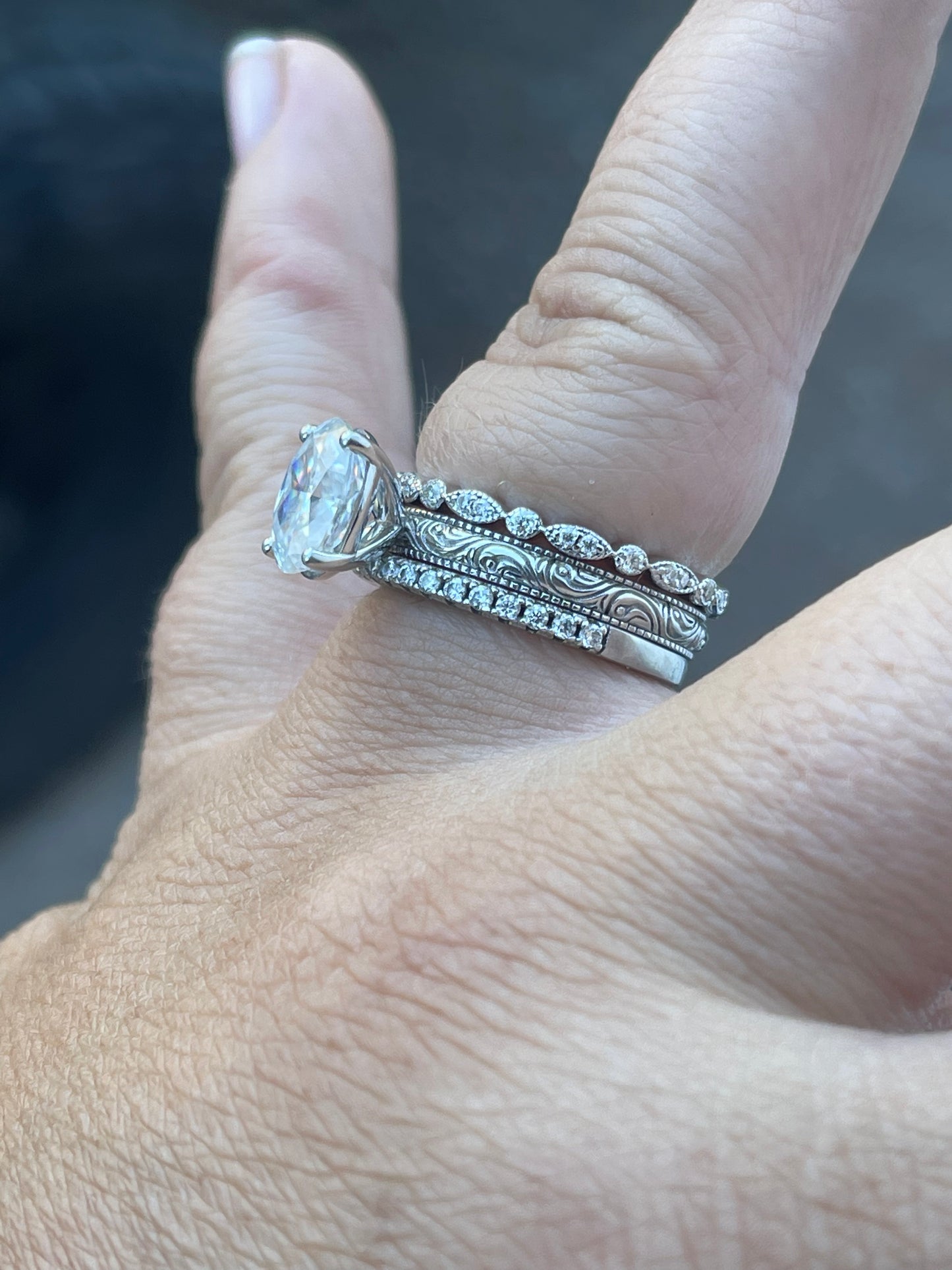 KINSLEY MARIPOSA RYLEE STERLING SILVER BRIDAL SET