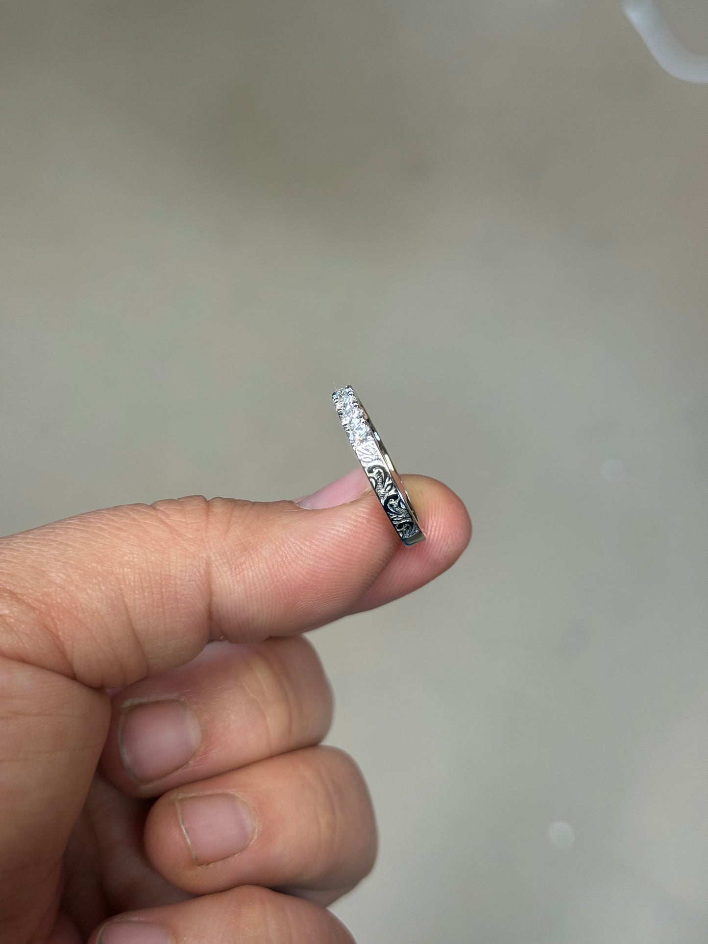 Brayden Moissanite Wedding Band