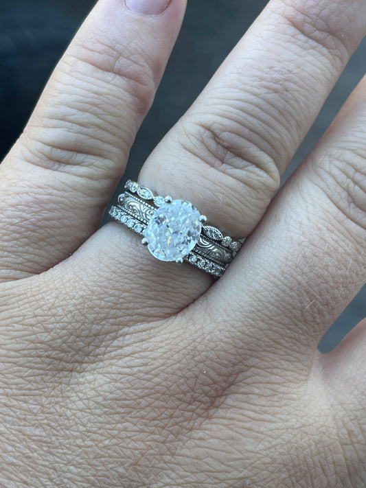 KINSLEY MARIPOSA RYLEE STERLING SILVER BRIDAL SET