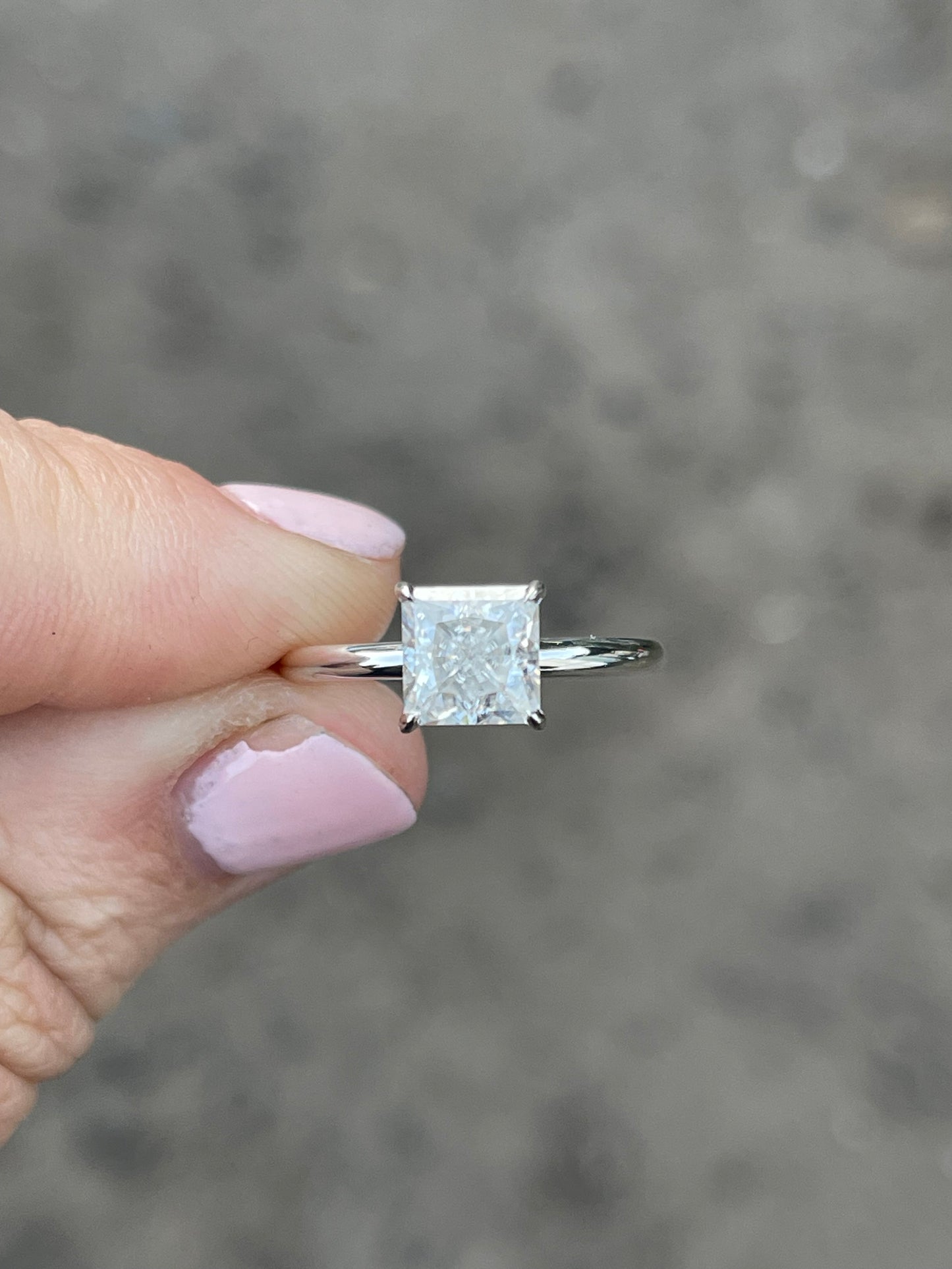 Hazel Sterling Silver Engagement Ring